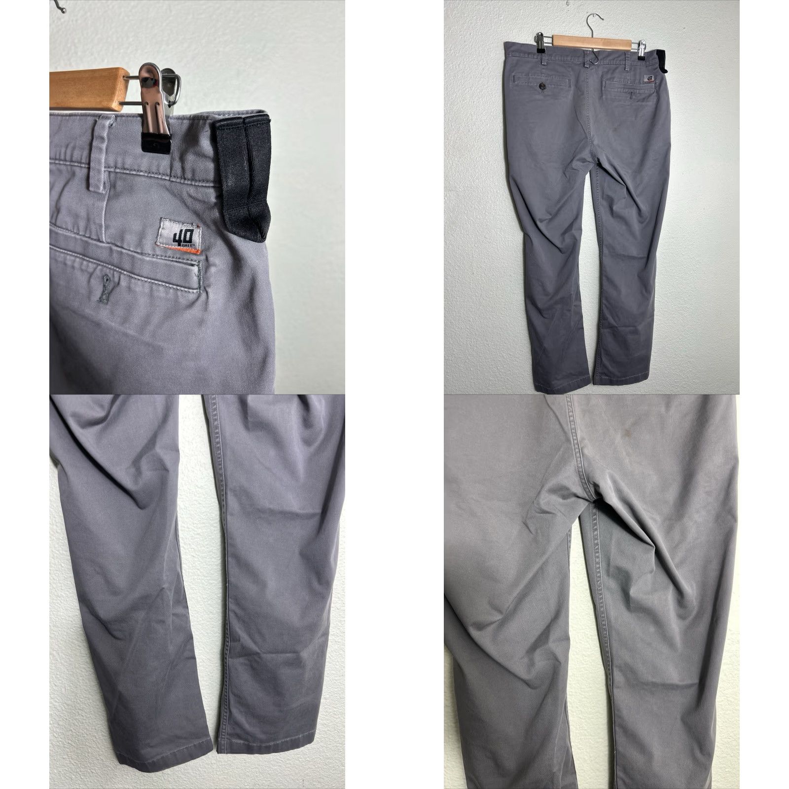 Duluth Trading Company Duluth Trading Co. 40 Grit Slim Fit Cargo Pants Mens Size 36x32 Gray Flat Front Zipper Button Workwear Casual Travel Boots Size US 36 / EU 52 - 8 Thumbnail