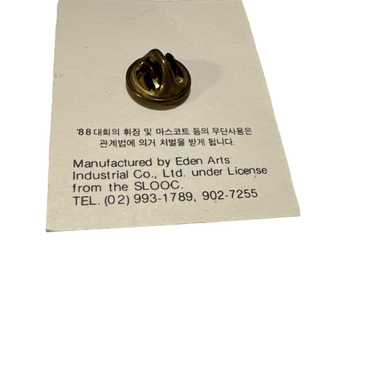 Vintage The 24th Olympic Games Seoul 1988 lapel Brooch Hat Coat Pin Size ONE SIZE - 2 Thumbnail