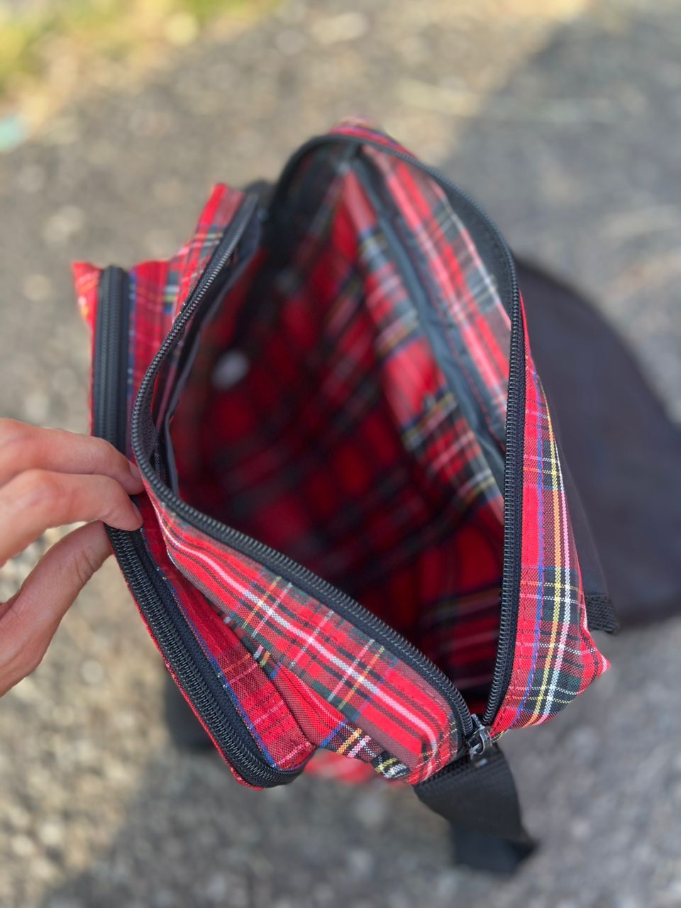 Japanese Brand Super Lover 2Way Checker Bag💼 Size ONE SIZE - 7 Thumbnail