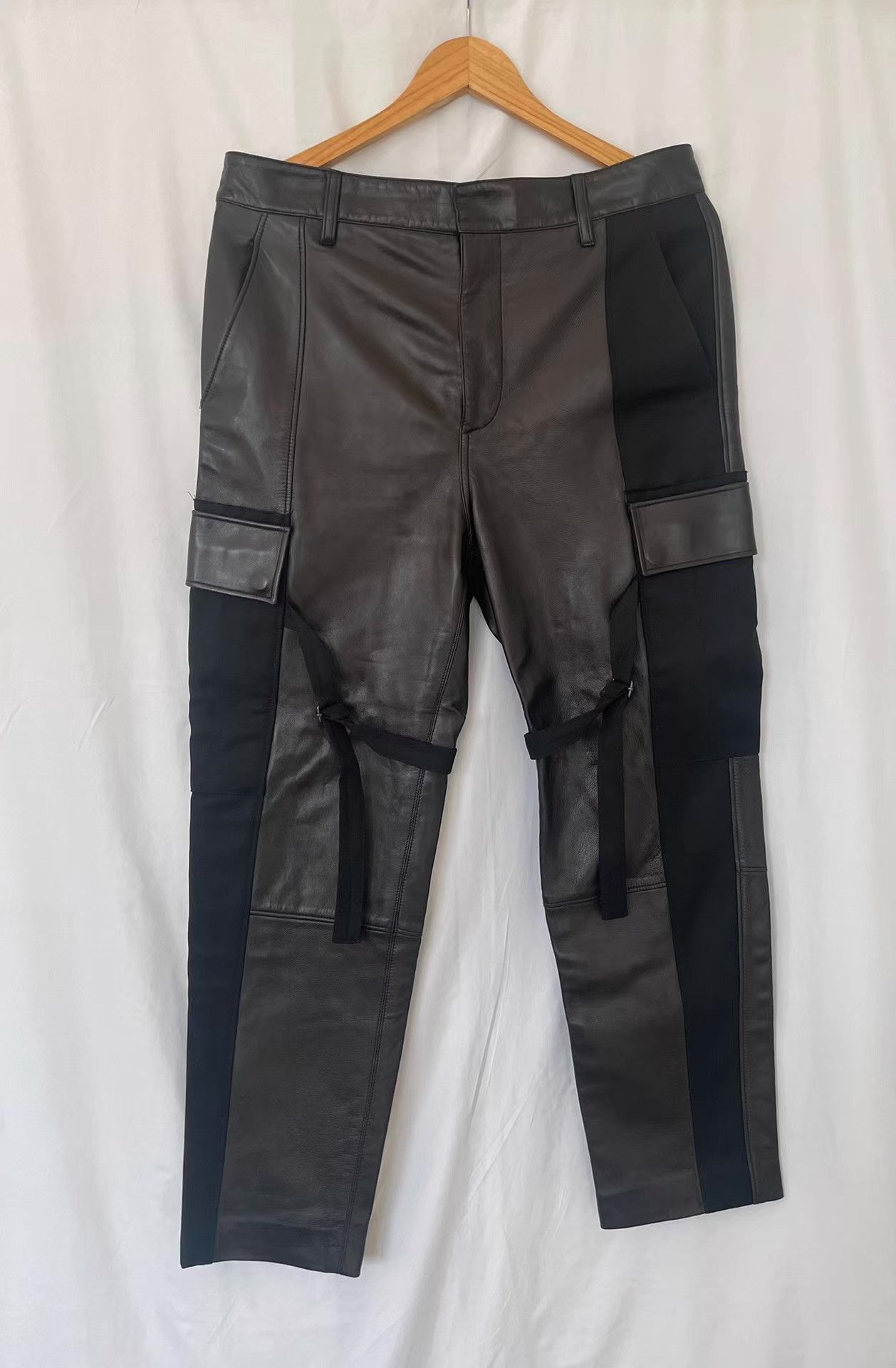 3.1 Phillip Lim 3.1 Phillip Lim Men's Lambskin Cargo Pants Ｑ21 Size US 34 / EU 50 - 1 Thumbnail