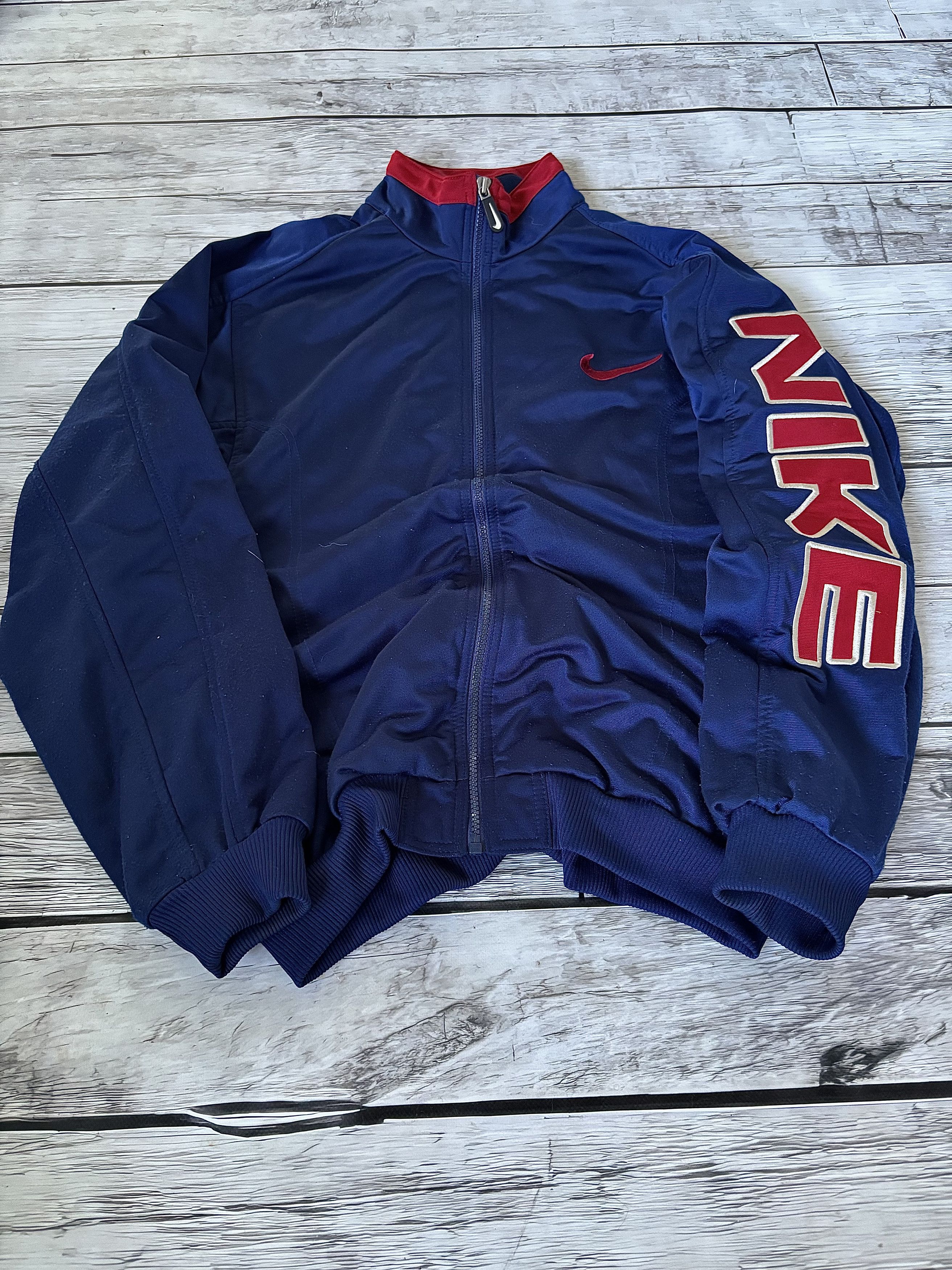 Nike Vintage Y2K Nike Nylon Drill Track Jacket Big Swoosh Size US M / EU 48-50 / 2 - 1 Thumbnail