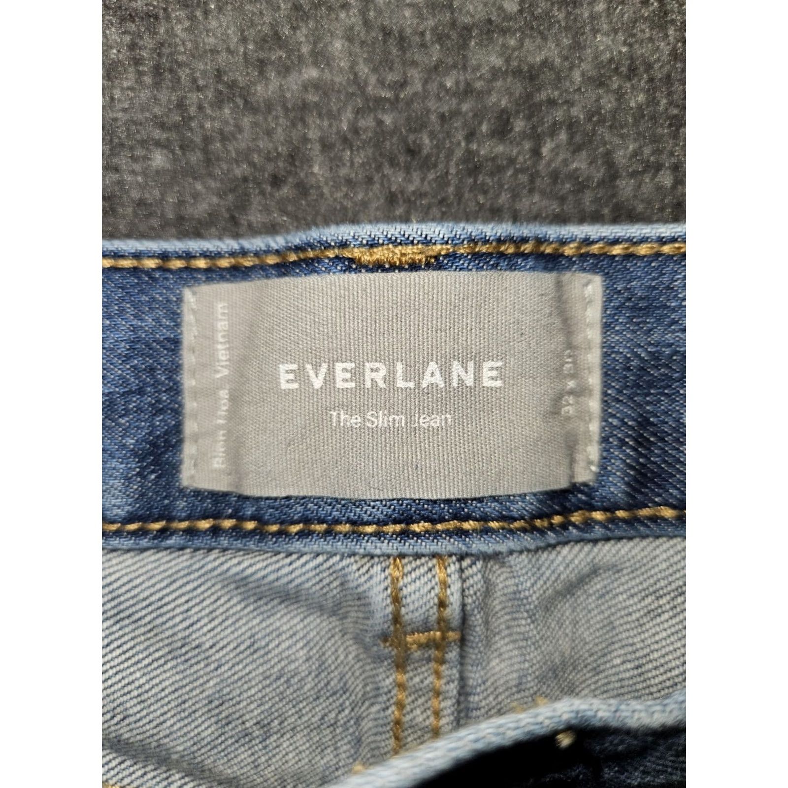 Everlane VINTAGE Everlane Slim Jeans Men's 32x28 32x30 Straight Mid Denim Stretch Blue Cotton Elastane Jeans Men Slim Pockets City Hipster Preppy Modern Size US 32 / EU 48 - 2 Thumbnail