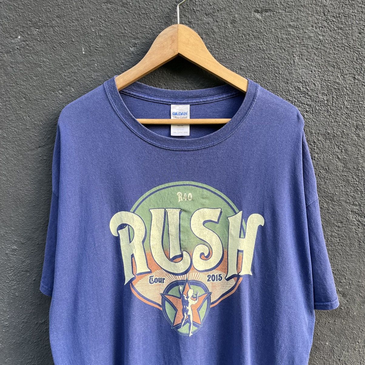Band Tees Thrashed Faded Y2k Rush Tour Band Tee Size US XXL / EU 58 / 5 - 5 Thumbnail