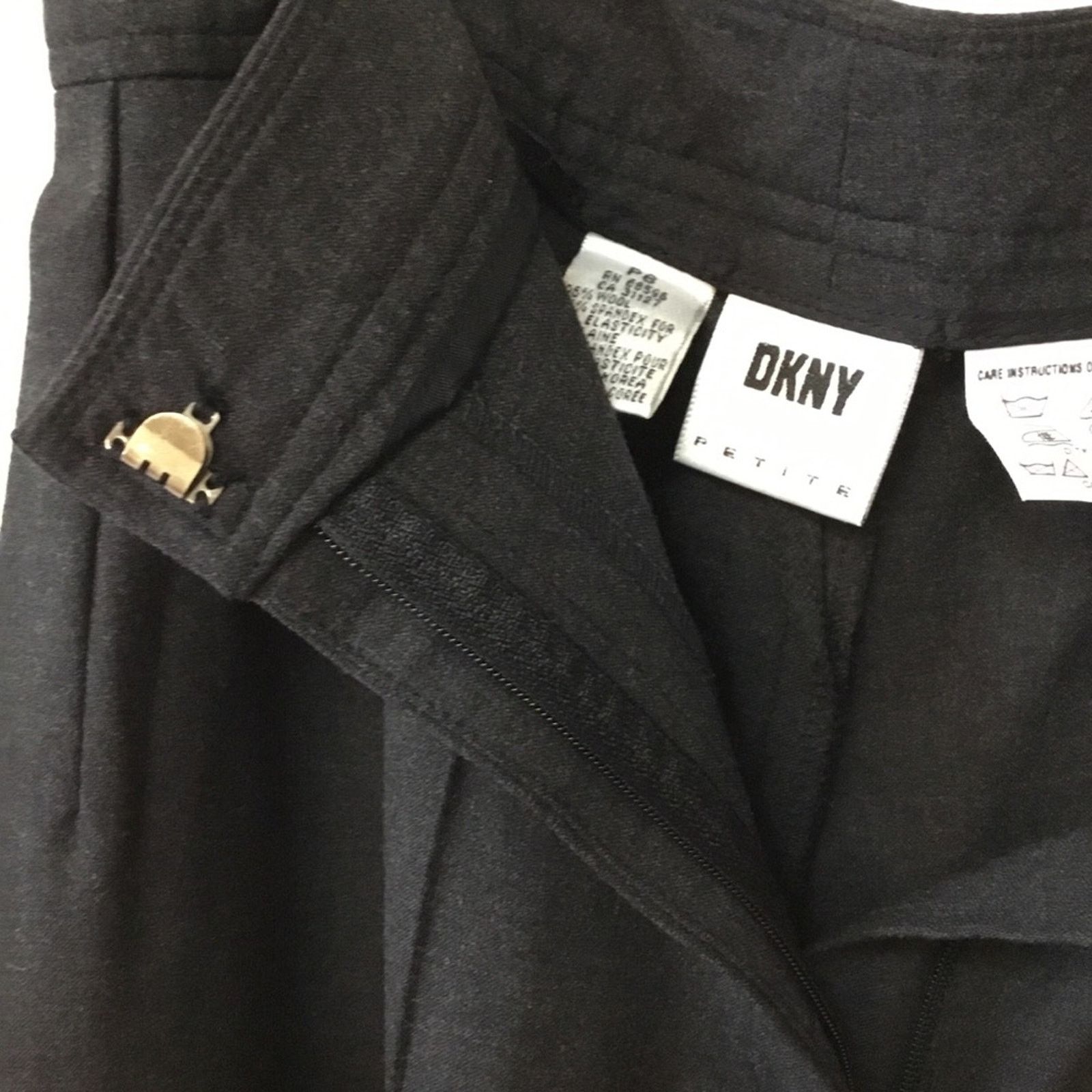 DKNY DKNY Dark Gray High-Waist Dress Pants Size 26" / US 2 / IT 38 - 9 Thumbnail