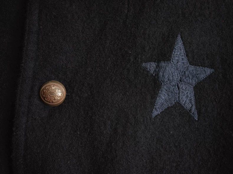 Yohji Yamamoto Yohji Yamamoto 06AW Brass Star Embroidered Felted Jacket 25 Size US M / EU 48-50 / 2 - 6 Thumbnail