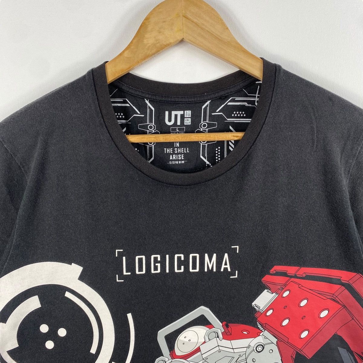 Anime × Japanese Brand Ghost In The Shell Arise LOGICOMA Anime Graphic Faded Size US L / EU 52-54 / 3 - 2 Thumbnail