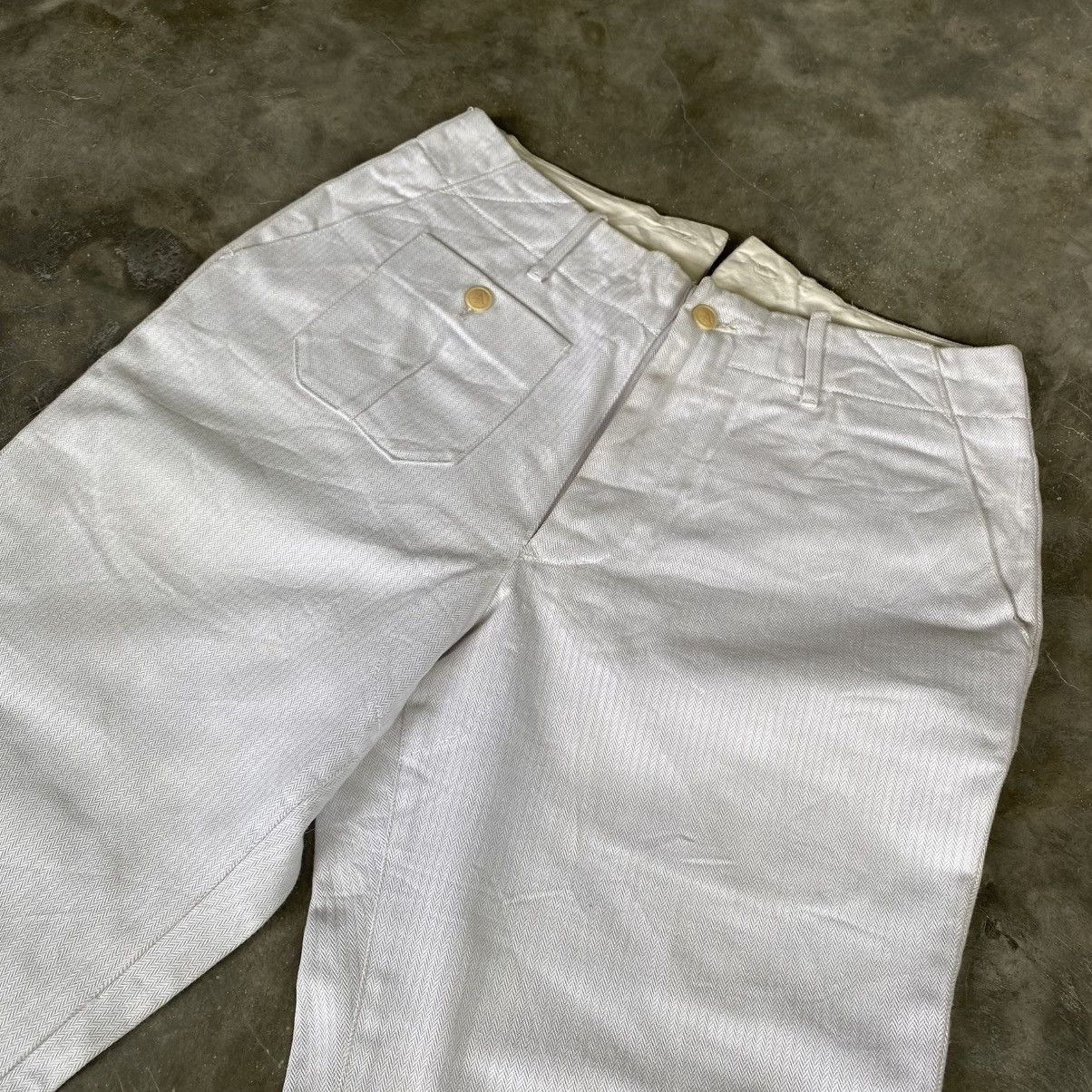 Japanese Brand 2000s Armour Luck Back Buckle Pants Size US 30 / EU 46 - 2 Thumbnail