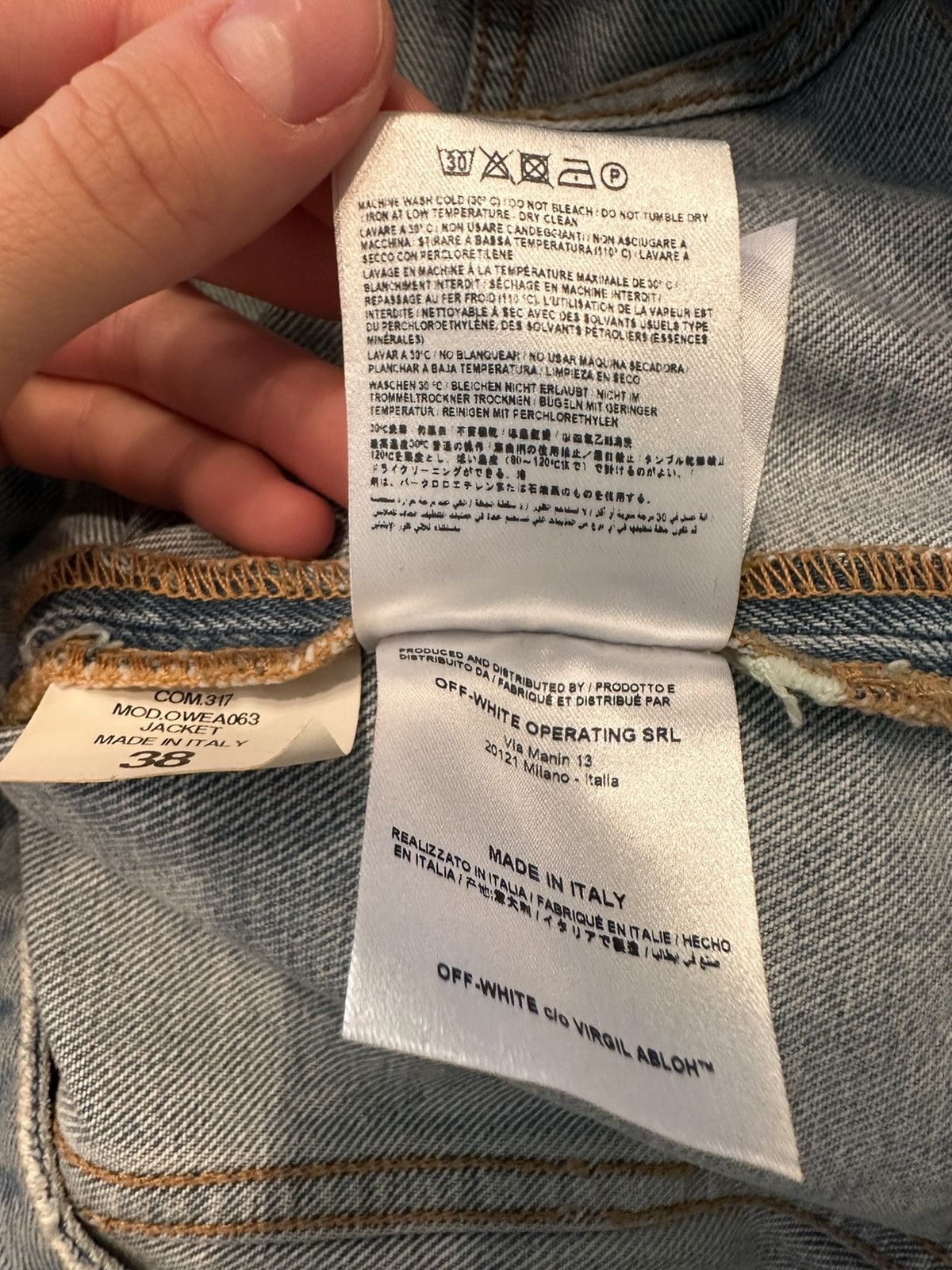 Off-White Off-White Denim Jacket Size XS / US 0-2 / IT 36-38 - 8 Thumbnail