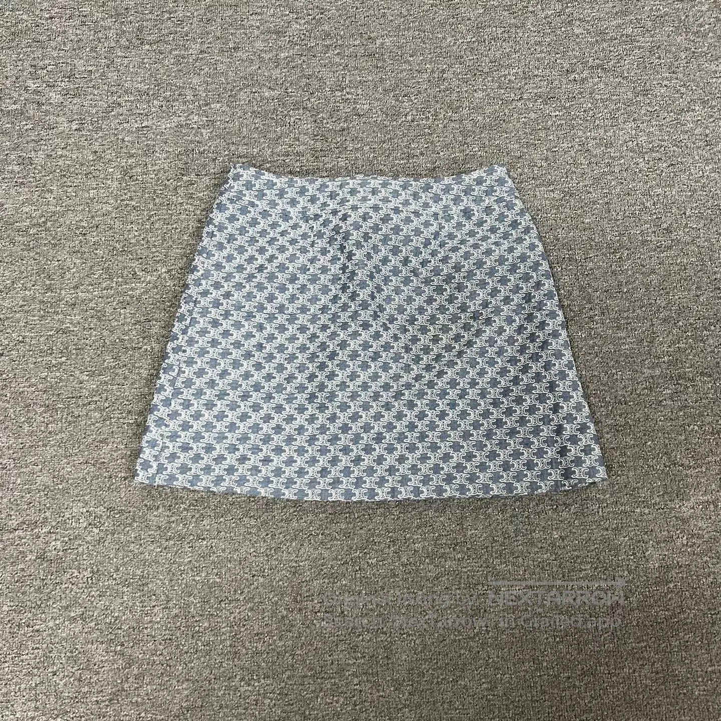 Celine CELINE SIZE L Full-print half-length skirt or short dress| Size 30" / US 8 / IT 44 - 3 Thumbnail