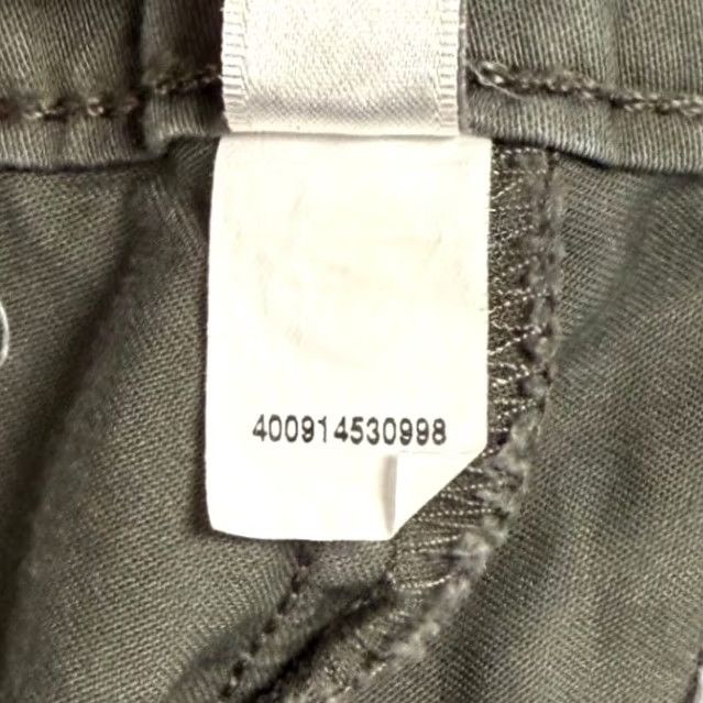 Vintage LC Lauren Conrad Olive Green Utility Pants Women Regular 8 Cotton Twill Cargo Straight Pockets Cuffed Snap Tab Fall Safari Military Size 30" / US 8 / IT 44 - 4 Thumbnail
