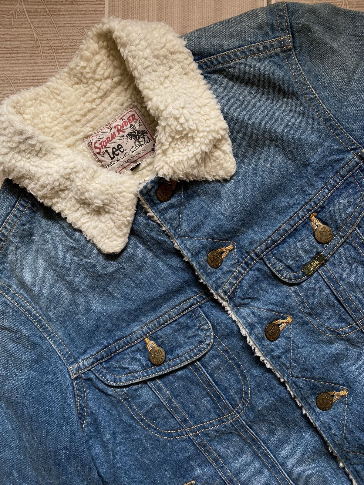 Lee × URBAN RESEARCH DOORS VINTAGE LEE STORM RIDER URBAN RESEARCH DENIM JACKET WOOL Size US XS / EU 42 / 0 - 2 Thumbnail