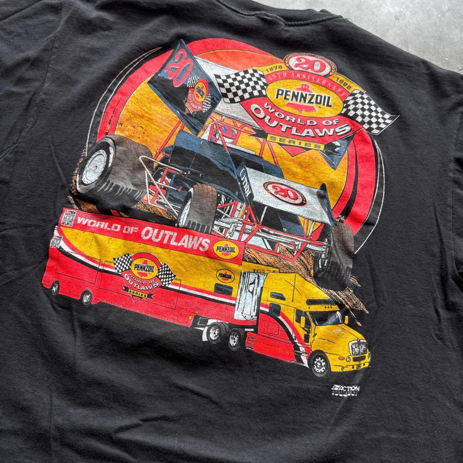 Hanes Action Sportswear Off-Road Derby Vintage 1998 Faded T-Shirt Size US XL / EU 56 / 4 - 5 Thumbnail