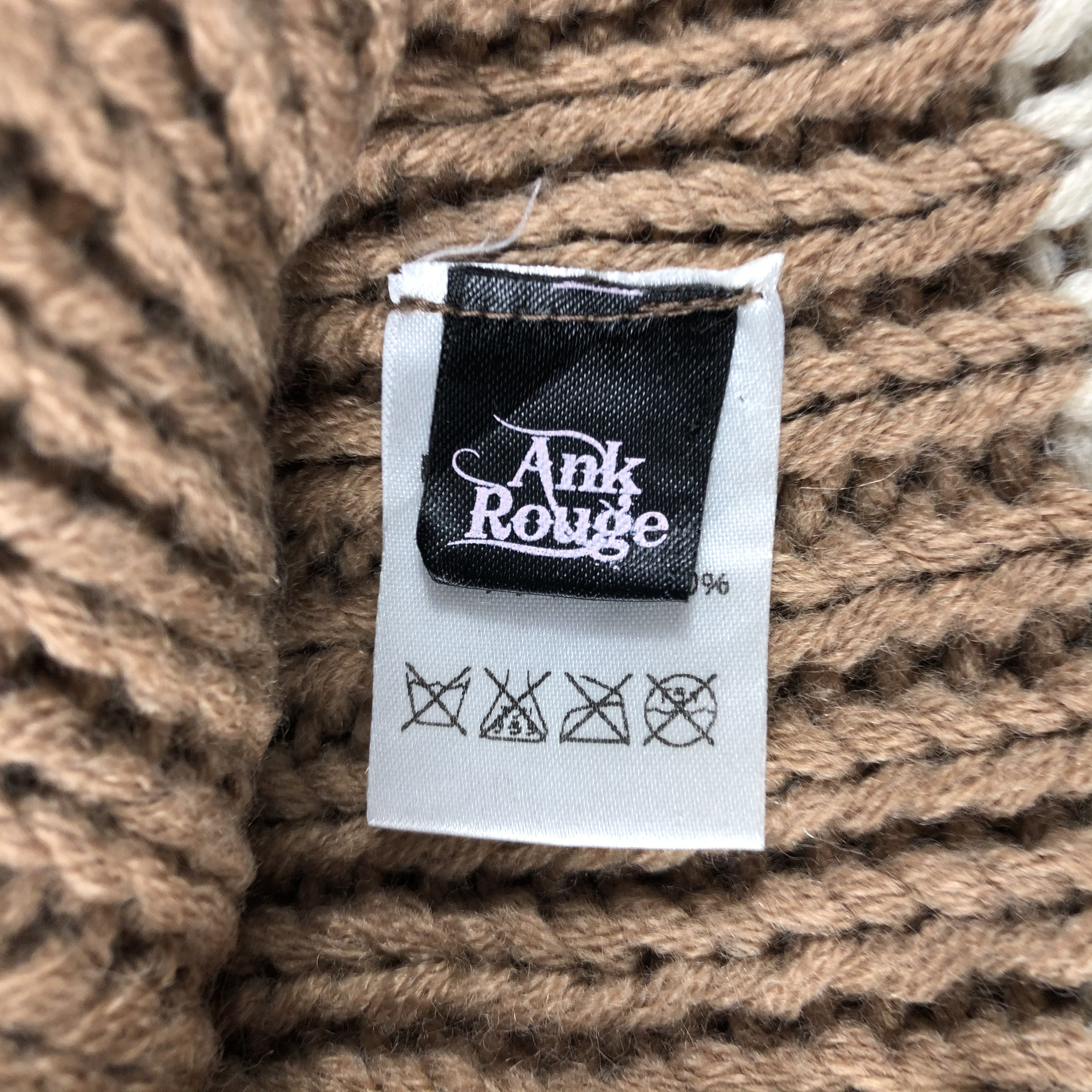 Japanese Brand × Vintage Ank Rouge Knit Beanie Snow Hat Snow Cap -D1014 Size ONE SIZE - 5 Thumbnail