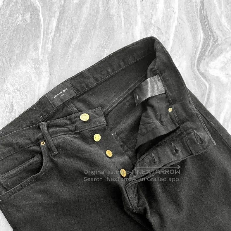 Fear of God Fear of God 5th Season Zip Hem Black Jeans. Size US 31 - 3 Thumbnail