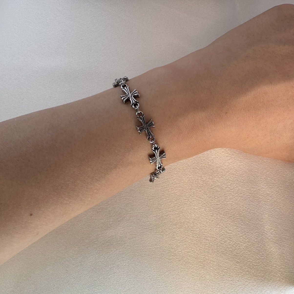 Other Cross Bracelet for Men Women,Punk Hip Hop Unisex Style Size ONE SIZE - 5 Thumbnail