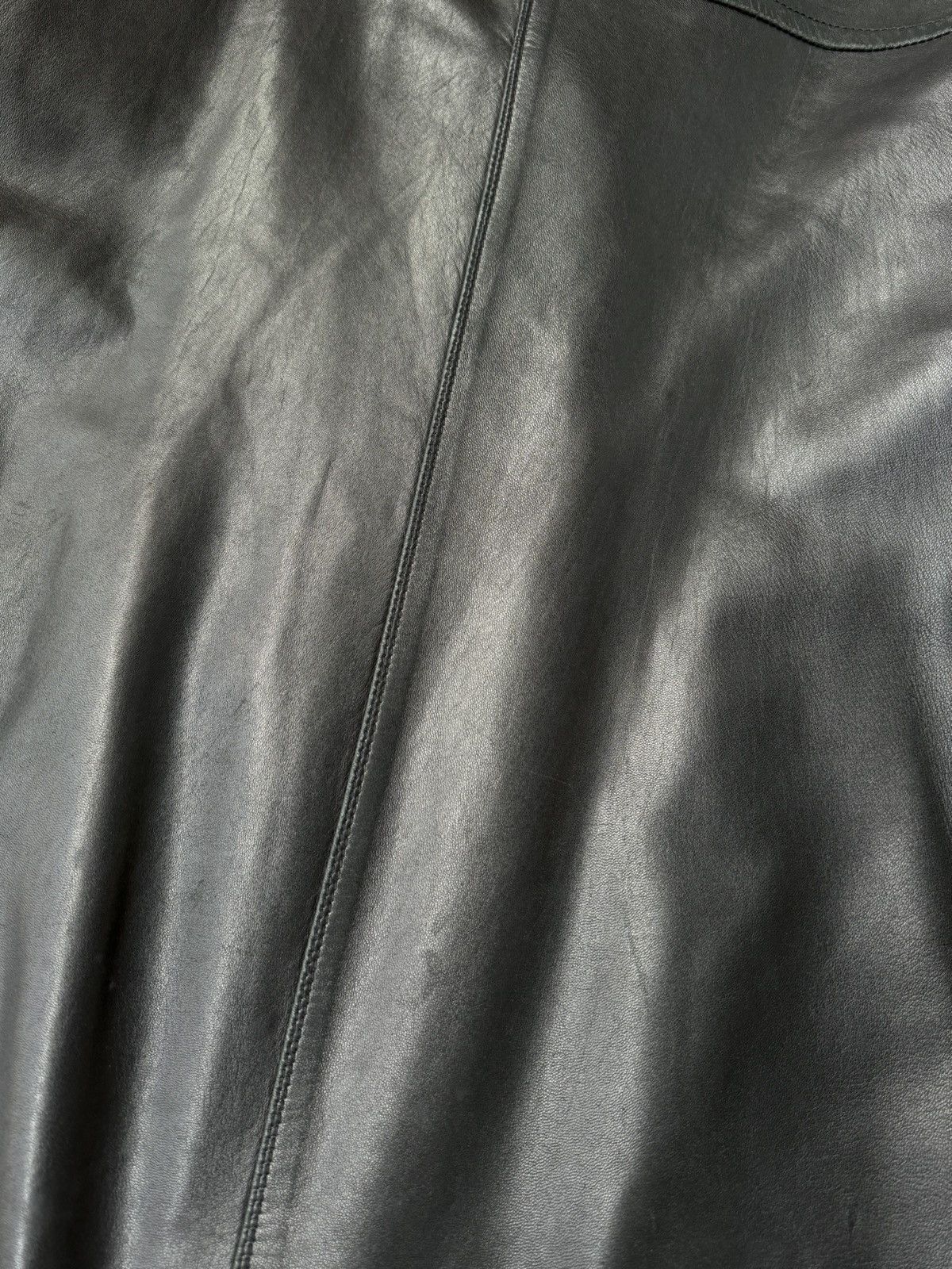 Jil Sander Jil Sander 1980's Double Breasted Leather Caban Jacket Size US S / EU 44-46 / 1 - 7 Thumbnail
