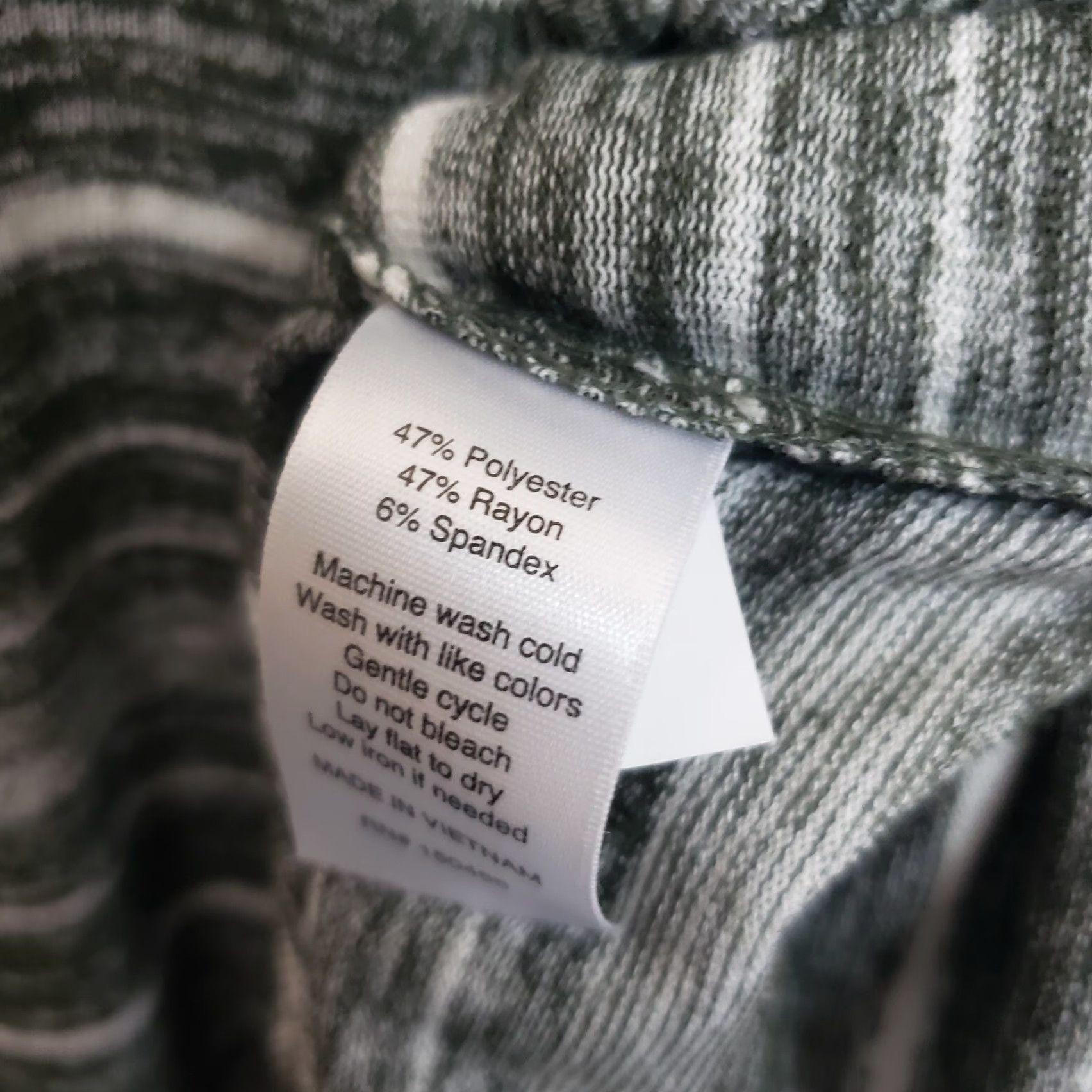 Market Market & Spruce Womens Knit Dress Sz Medium Green Striped Long Sleeve Size M / US 6-8 / IT 42-44 - 5 Thumbnail