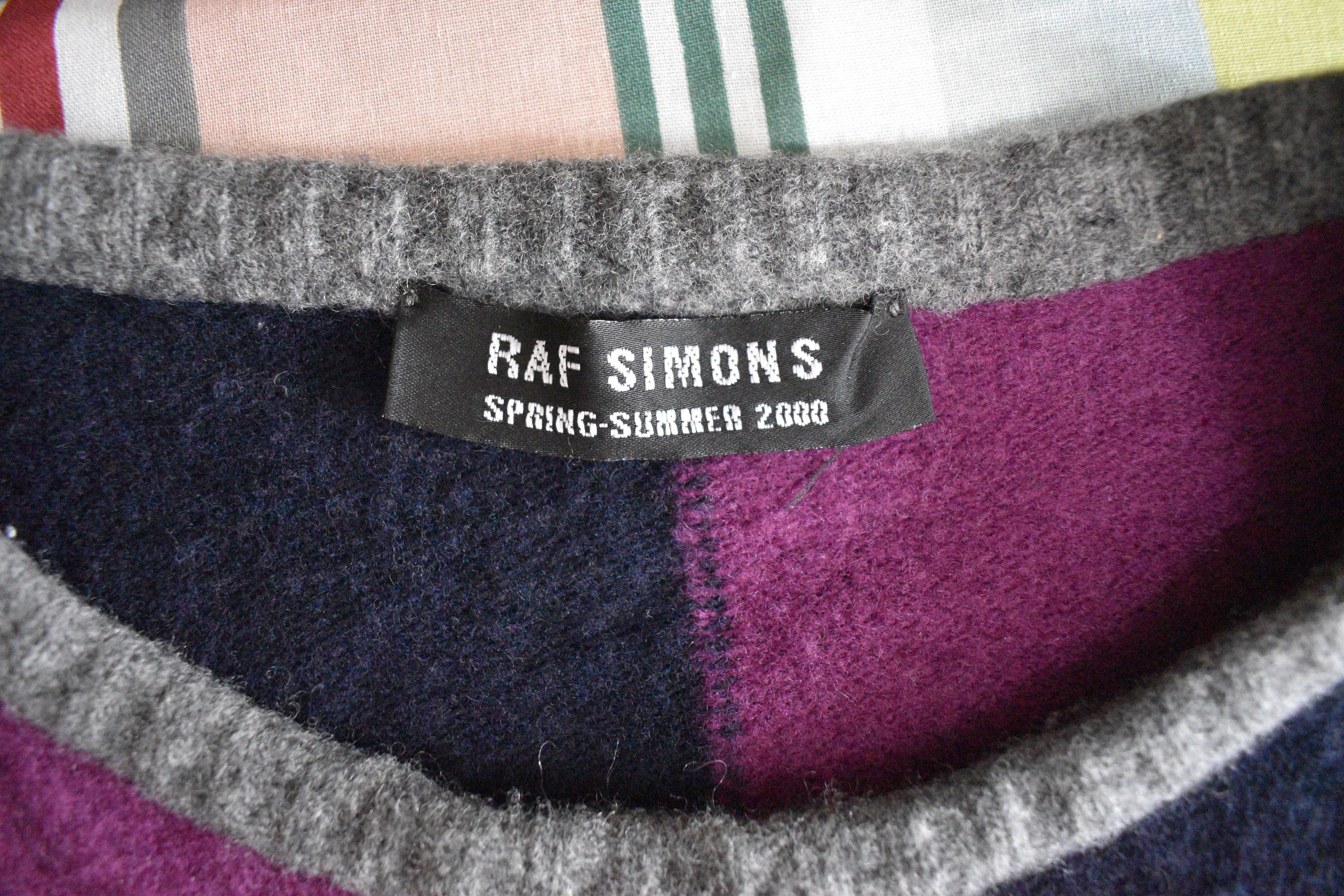 Raf Simons Raf Simons ss00 Summa Cum Laude Colour Block Knit Size US M / EU 48-50 / 2 - 3 Thumbnail