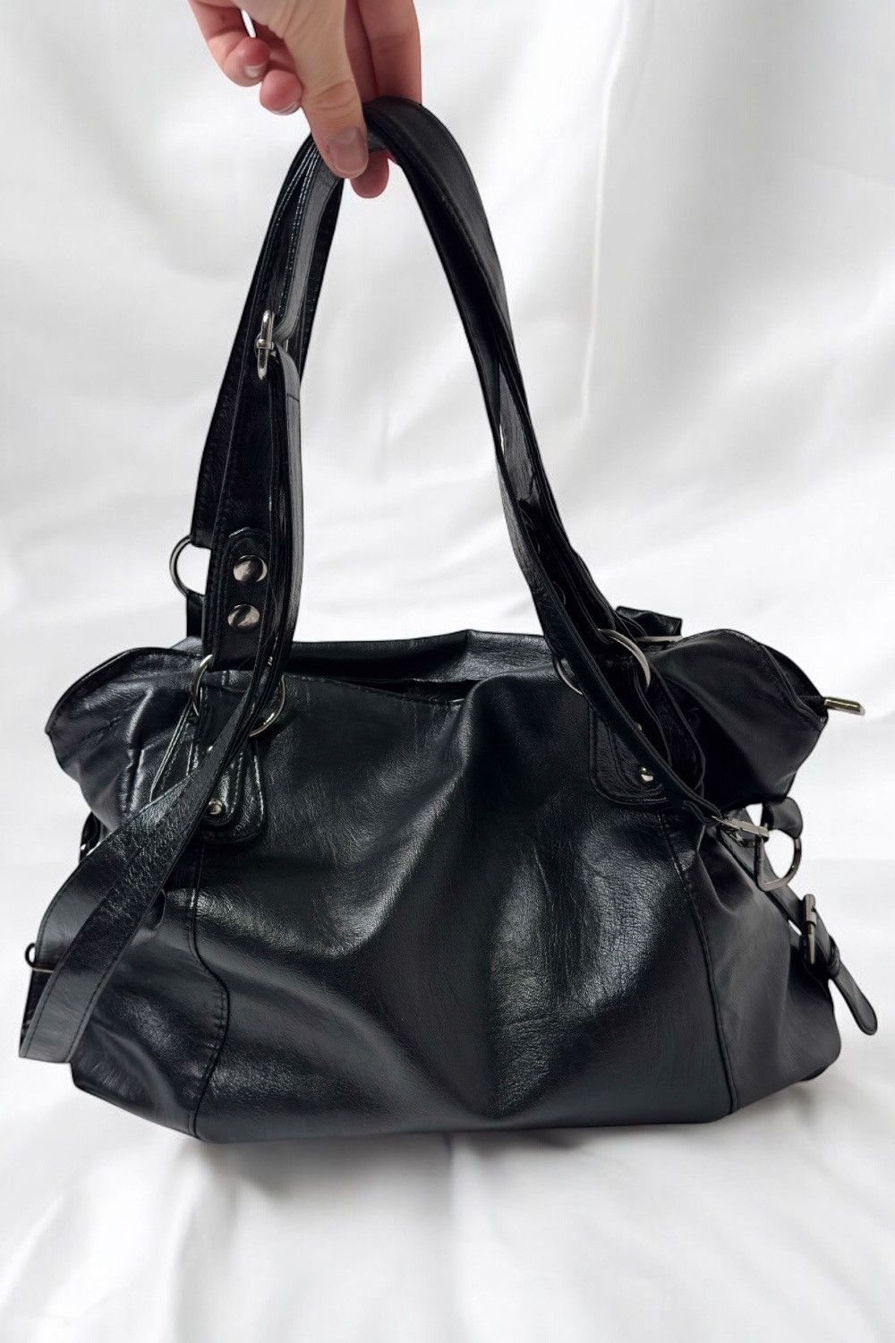 Vintage Vintage black shoulder bag avant garde swag if6was9 lgb y2k Size ONE SIZE - 1 Thumbnail