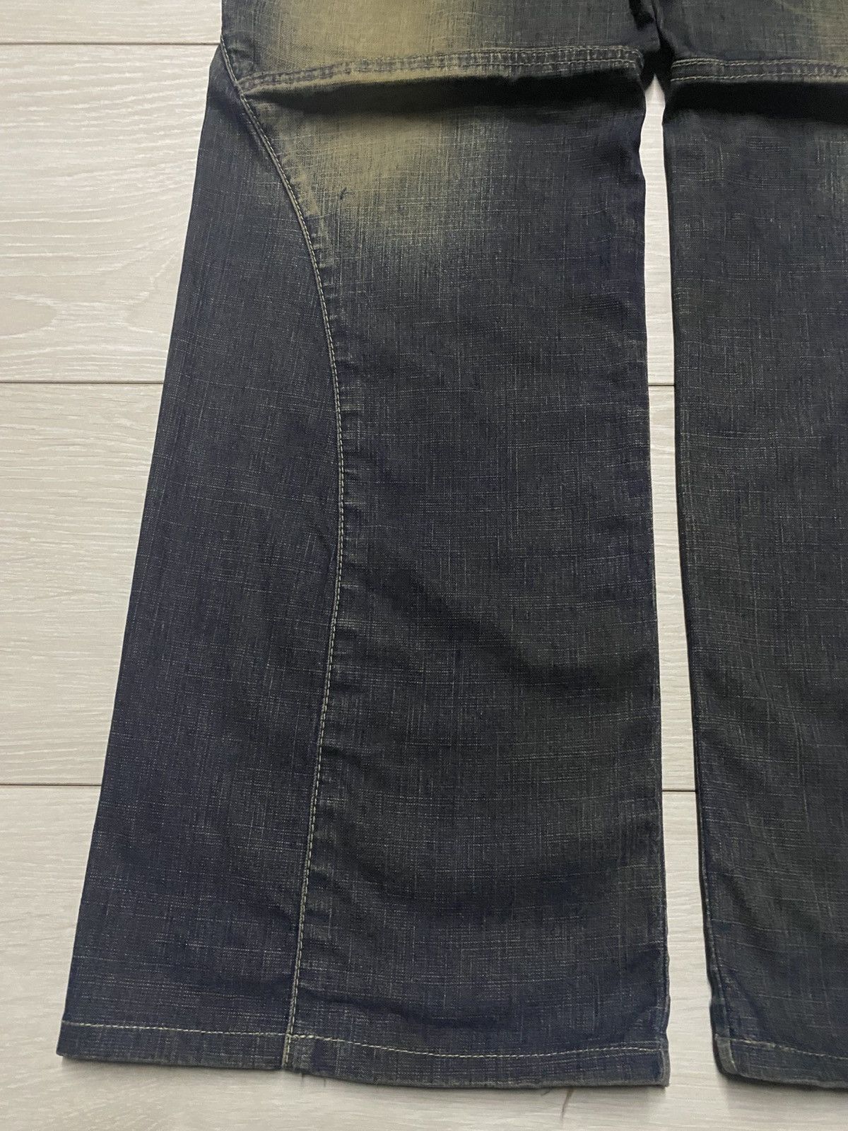 Marithe + Francois Girbaud Marithe Francois Girboud Mud Wash Whisker Super Baggy Size US 34 / EU 50 - 7 Thumbnail