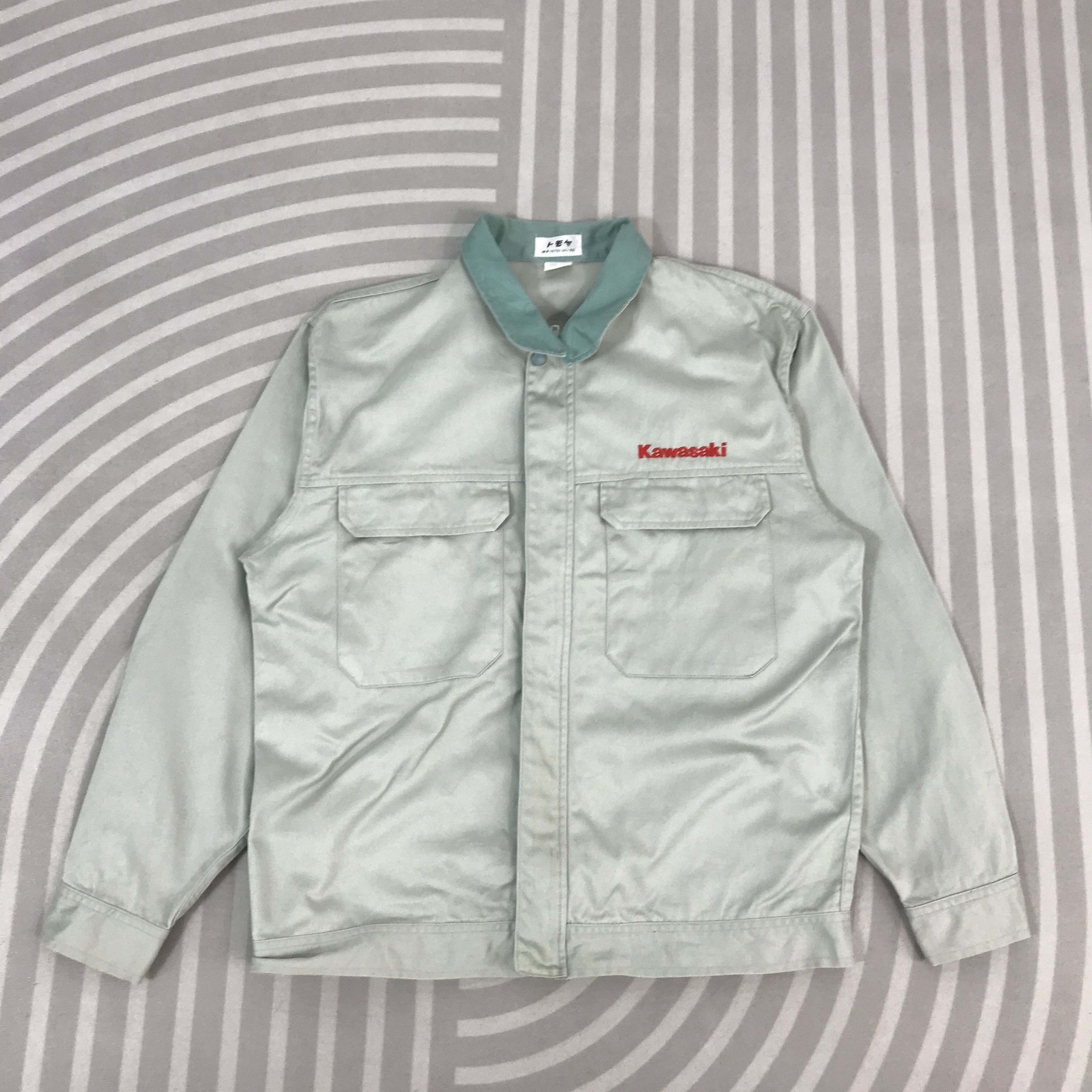 Japanese Brand KAWASAKI MOTOR SPORT UNIFORM JAPAN JACKET K67B9 Size US L / EU 52-54 / 3 - 1 Thumbnail