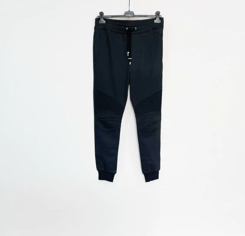 Balmain Balmain Men's Black Cotton Casual Pants 0089 Size US 26 / EU 42 - 1 Thumbnail