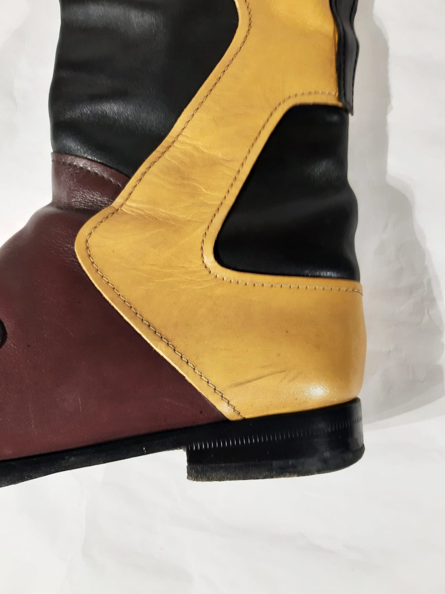 Miu Miu MiuMiu Biker Color Block High Boots FW 2008 Size US 10.5 / IT 40.5 - 7 Thumbnail