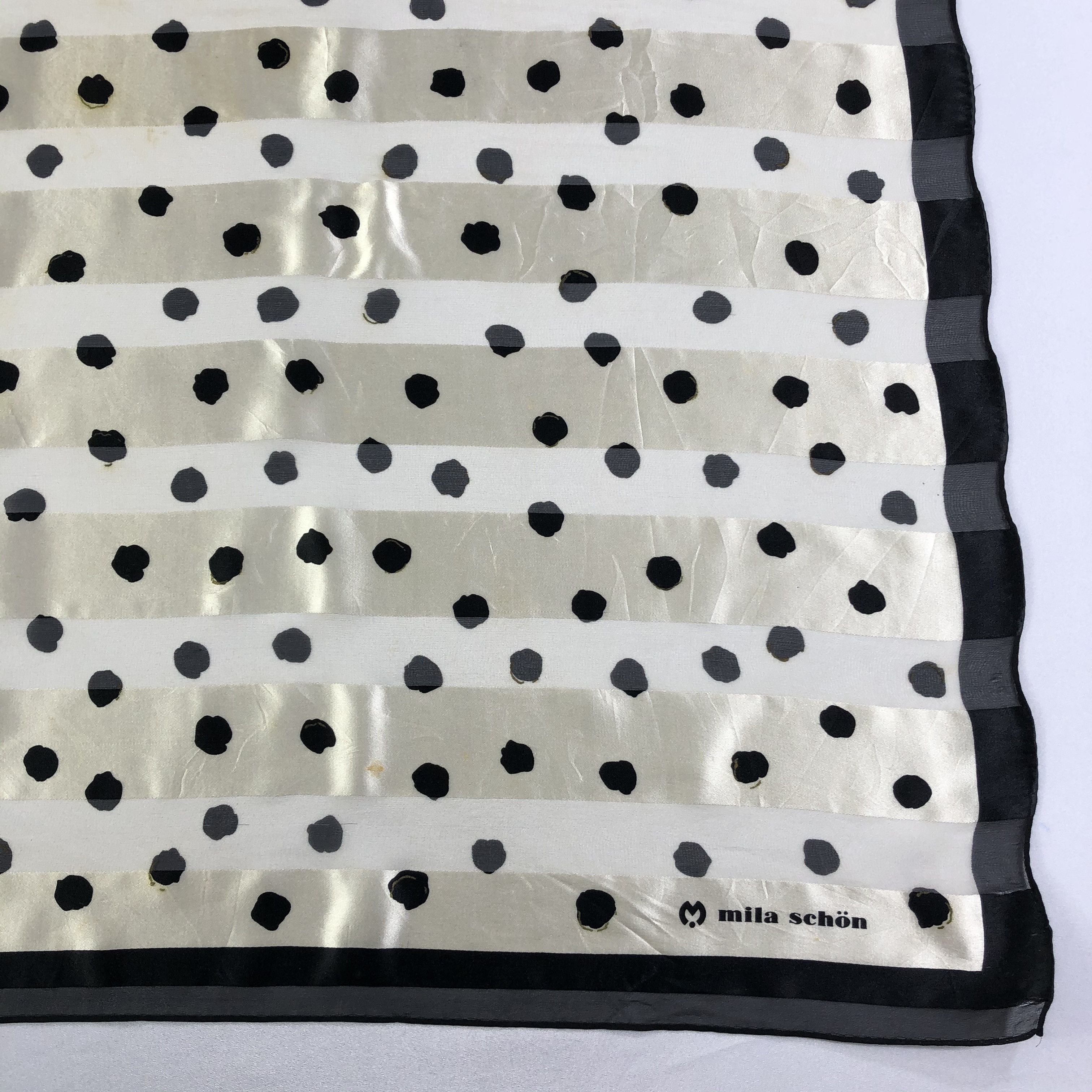 Mila Schon × Vintage Vintage Mila Schon Silk Scarf Size ONE SIZE - 3 Thumbnail