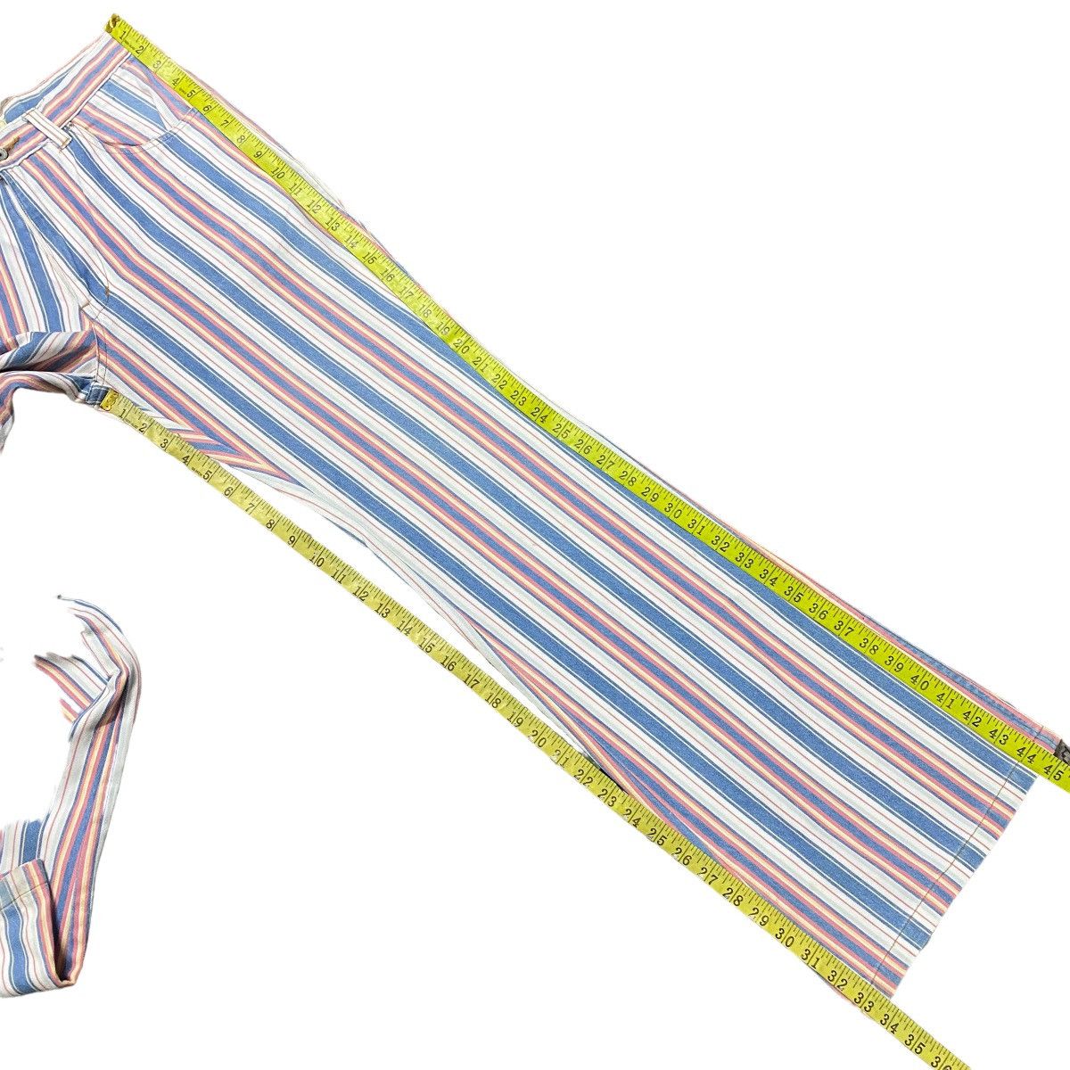 Japanese Brand Super Flare🔥 BOURBON HOUSE striped Flare Pants Size US 30 / EU 46 - 19 Thumbnail