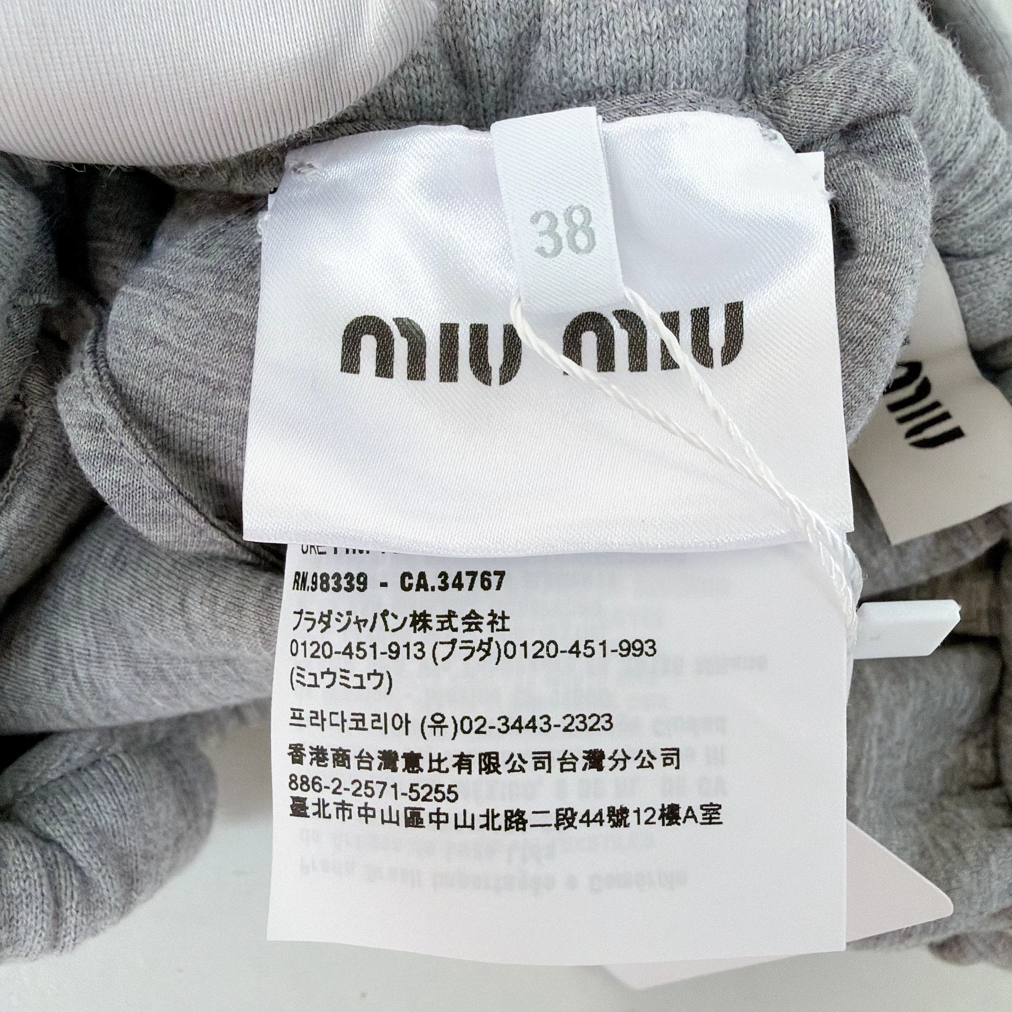 Miu Miu MIU MIU gray short skirt size 38 1994 Size 26" / US 2 / IT 38 - 7 Thumbnail