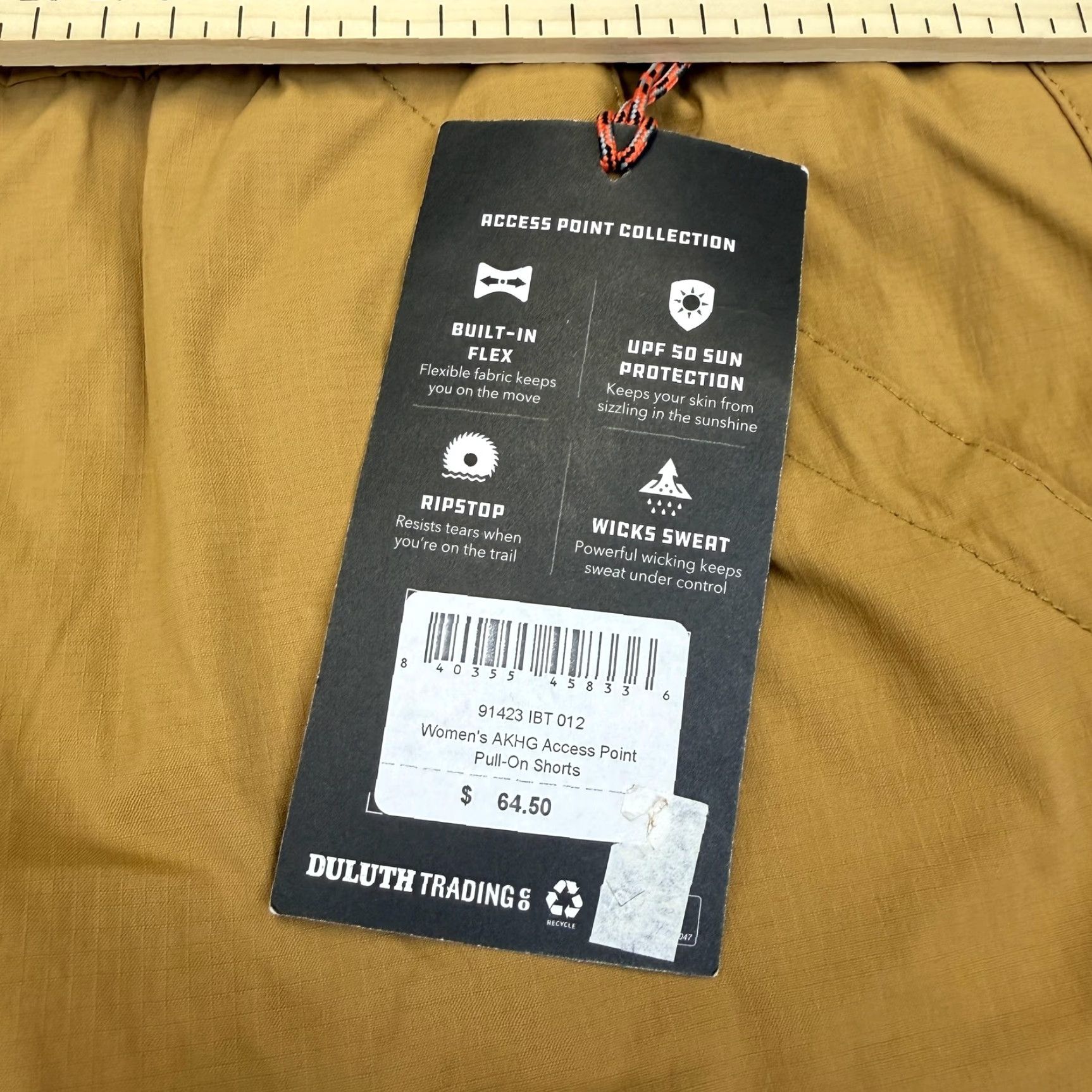 Duluth Trading Company Duluth Trading AKHG Shorts Womens 12 Brown Access Point Pull-On Utility Hiking Size 34" / US 12 / IT 48 - 4 Thumbnail