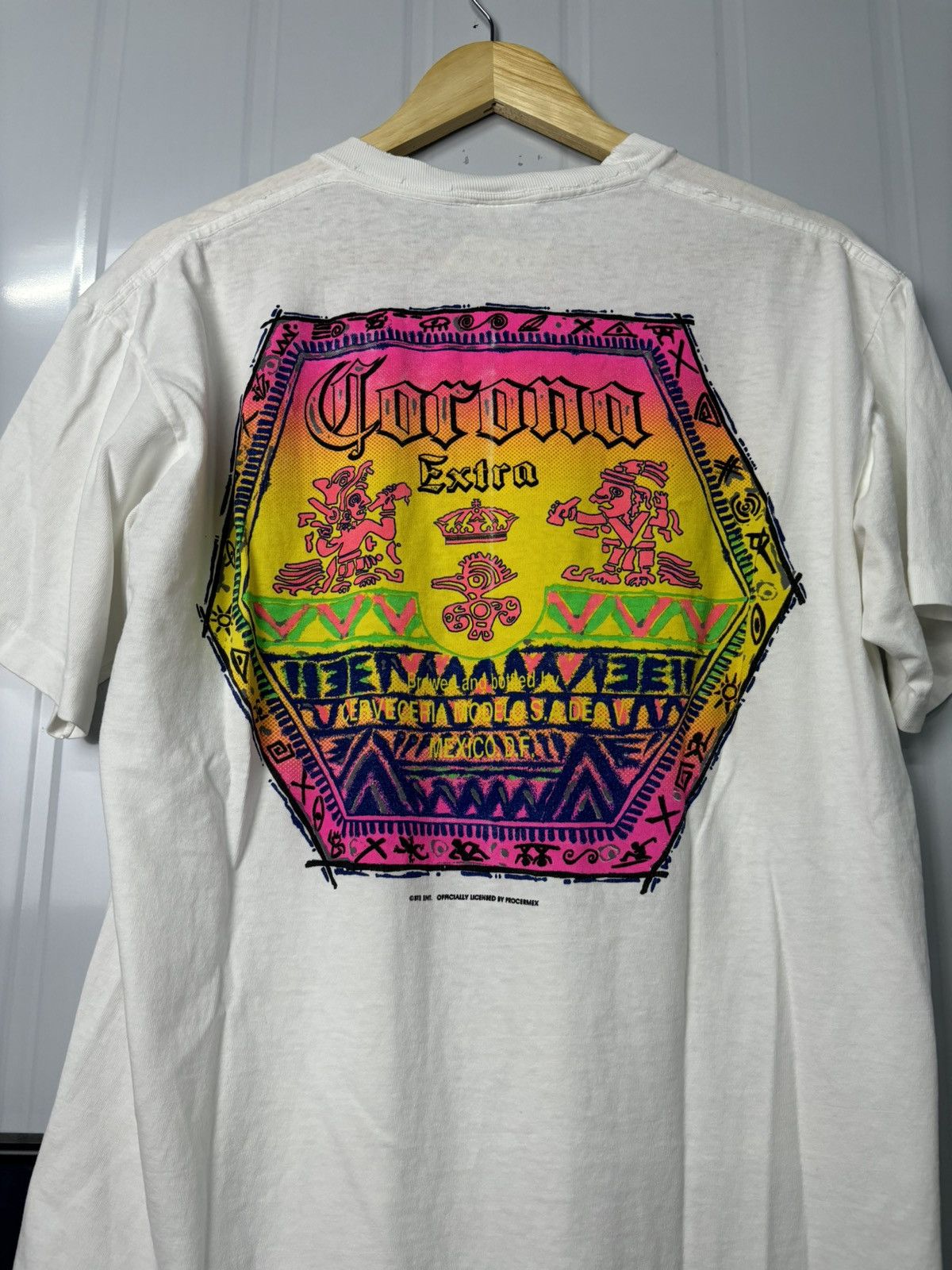 Budweiser × Vintage RARE! Vintage 90’s Promo Corona Extra Art Size US L / EU 52-54 / 3 - 2 Thumbnail