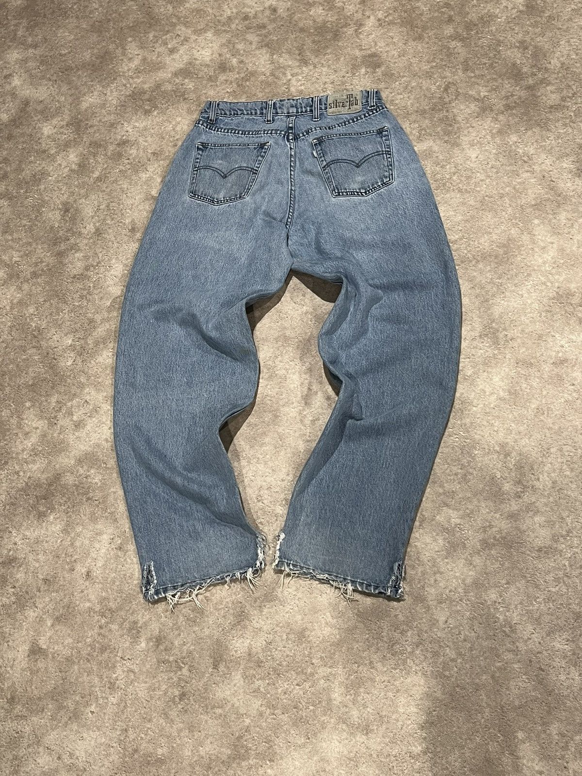 Levi's × Levi's Vintage Clothing × Vintage Baggy SilverTab Vintage Distressed Levis Size US 32 / EU 48 - 9 Thumbnail