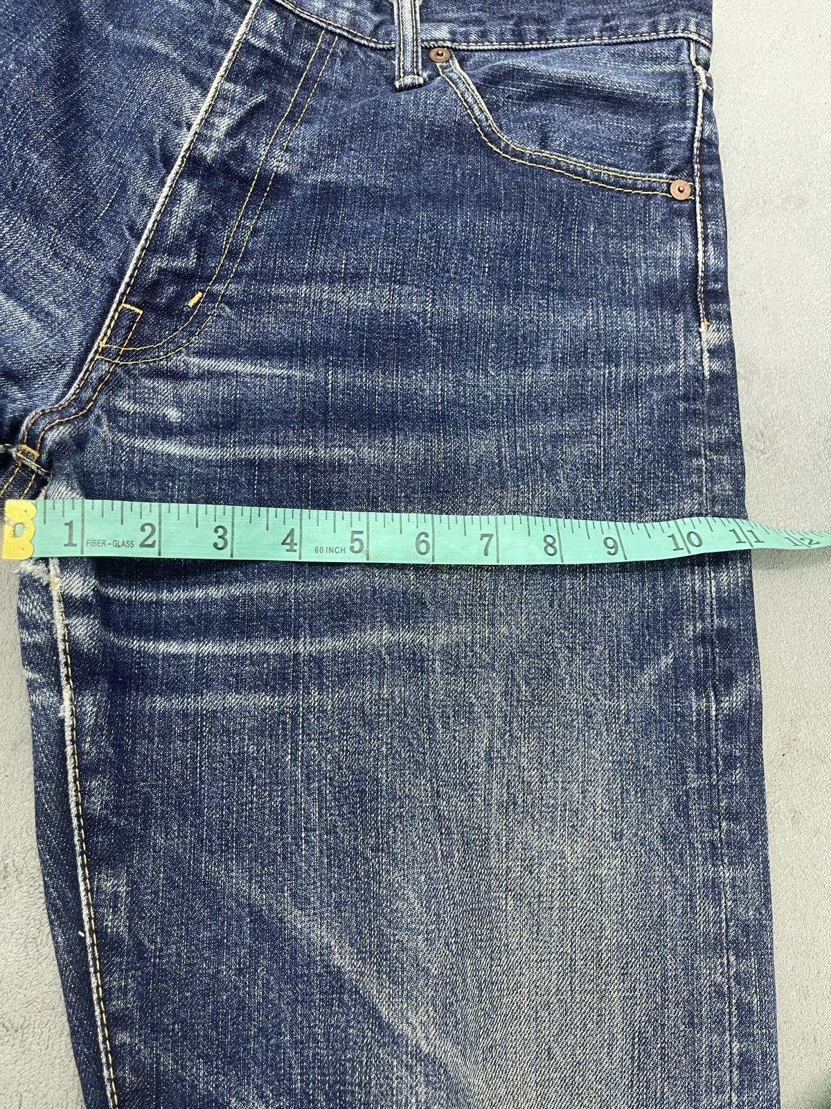 Burgus Plus × Japanese Brand ARCHIVE🔥BURGUS PLUS HINOYA DISTRESS DENIM Size US 34 / EU 50 - 11 Thumbnail