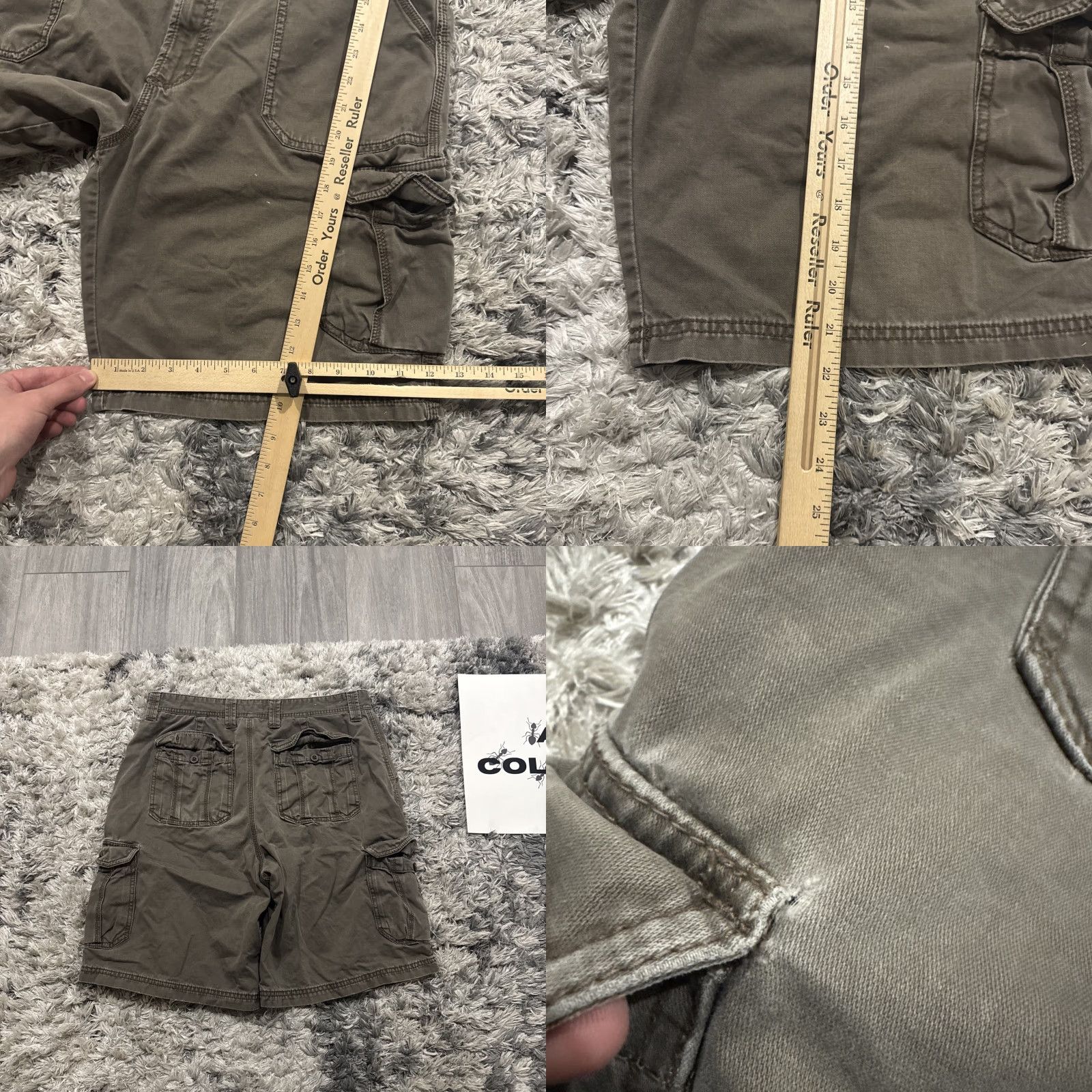 Van Heusen VINTAGE Van Heusen Cargo Shorts Men 34 Brown 00’s Y2K AS-IS Stained HTF Size 34 Mens Size US 34 / EU 50 - 8 Thumbnail