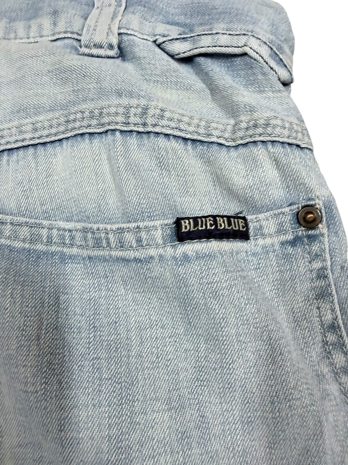 Blue Blue Japan Vtg🔥H.R Market Blue Blue Japan Carpenter Sashiko Jeans Size US 33 - 14 Thumbnail