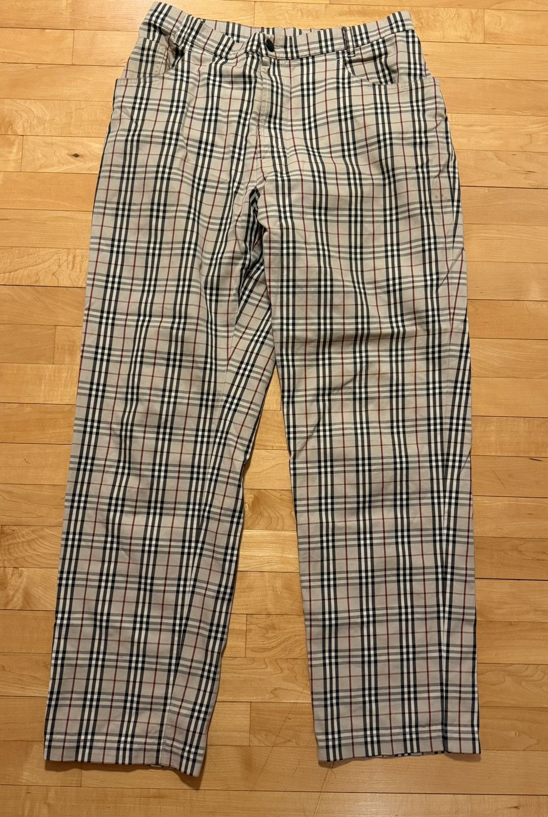 Burberry Prorsum Burberry Plaid Pants Khakis Size US 33 - 1 Thumbnail