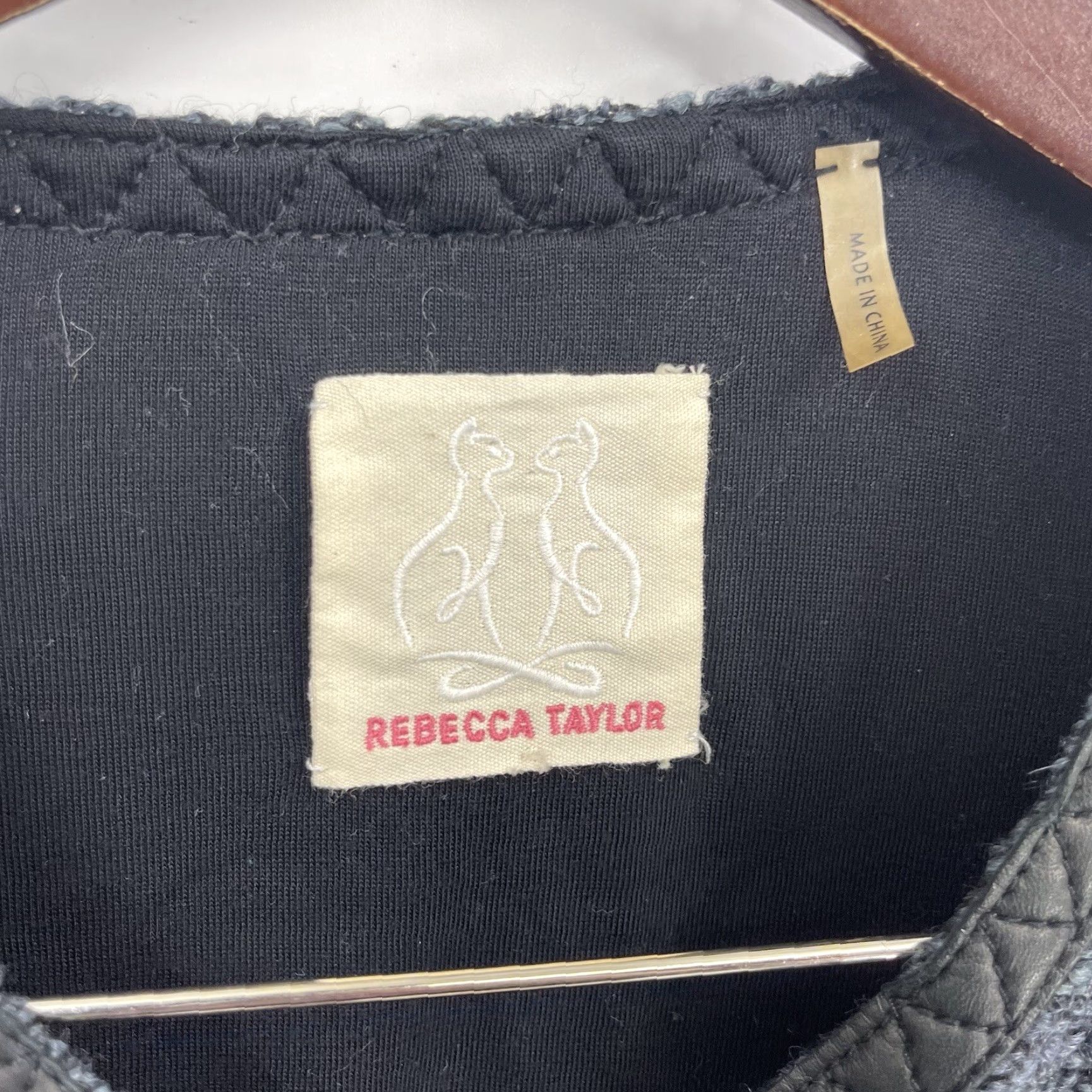 Rebecca Taylor VINTAGE Rebecca Taylor Blue Wool Tweed Blazer Women M Classic Wool Blend Formal Office Casual Size M / US 6-8 / IT 42-44 - 7 Thumbnail