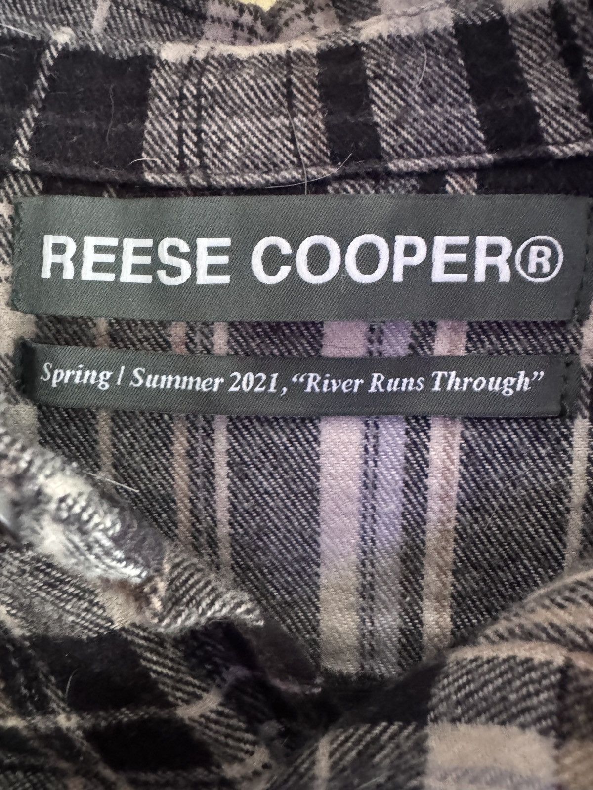 Reese Cooper Black & Brown Plaid Cotton-Flannel Shirt Size US M / EU 48-50 / 2 - 3 Thumbnail