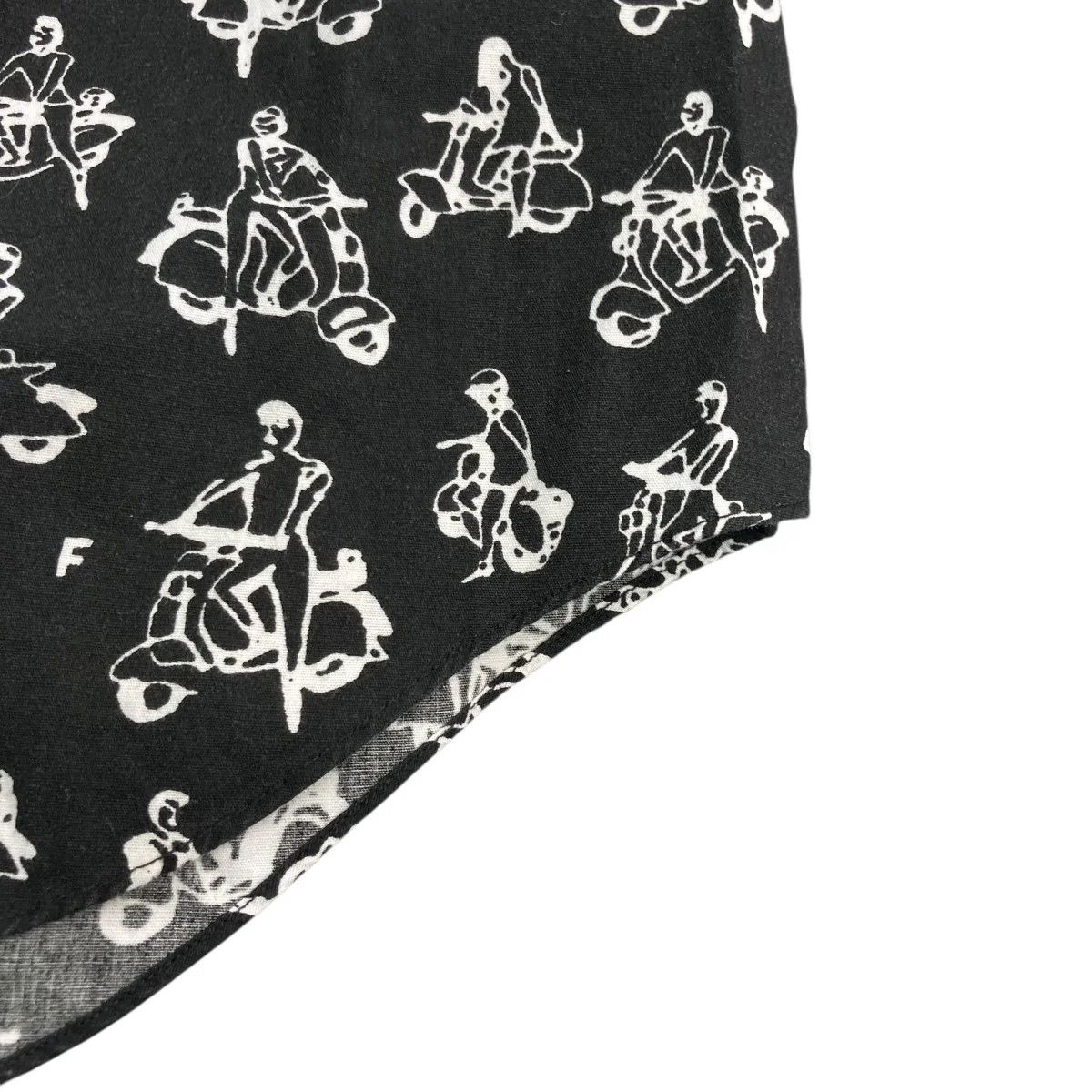 Comme des Garcons Black AD2011 Allover Moped Long Sleeve Shirt Size S / US 4 / IT 40 - 5 Thumbnail