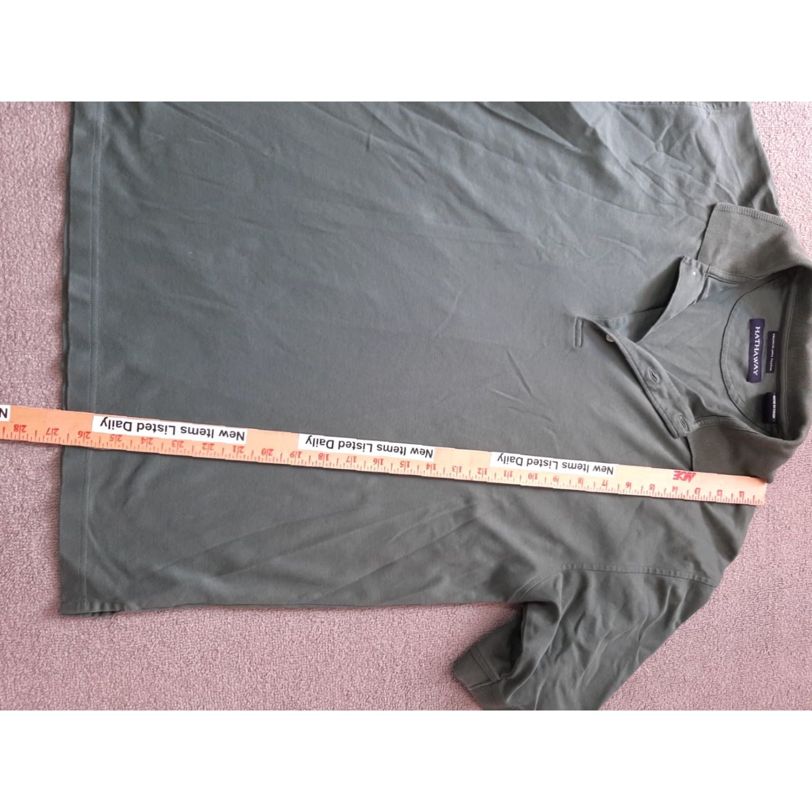 Vintage Hathaway Polo Shirt Green Cotton Short Sleeve M Shirt Medium Men Classic Collar Spread Sports Size US M / EU 48-50 / 2 - 4 Thumbnail