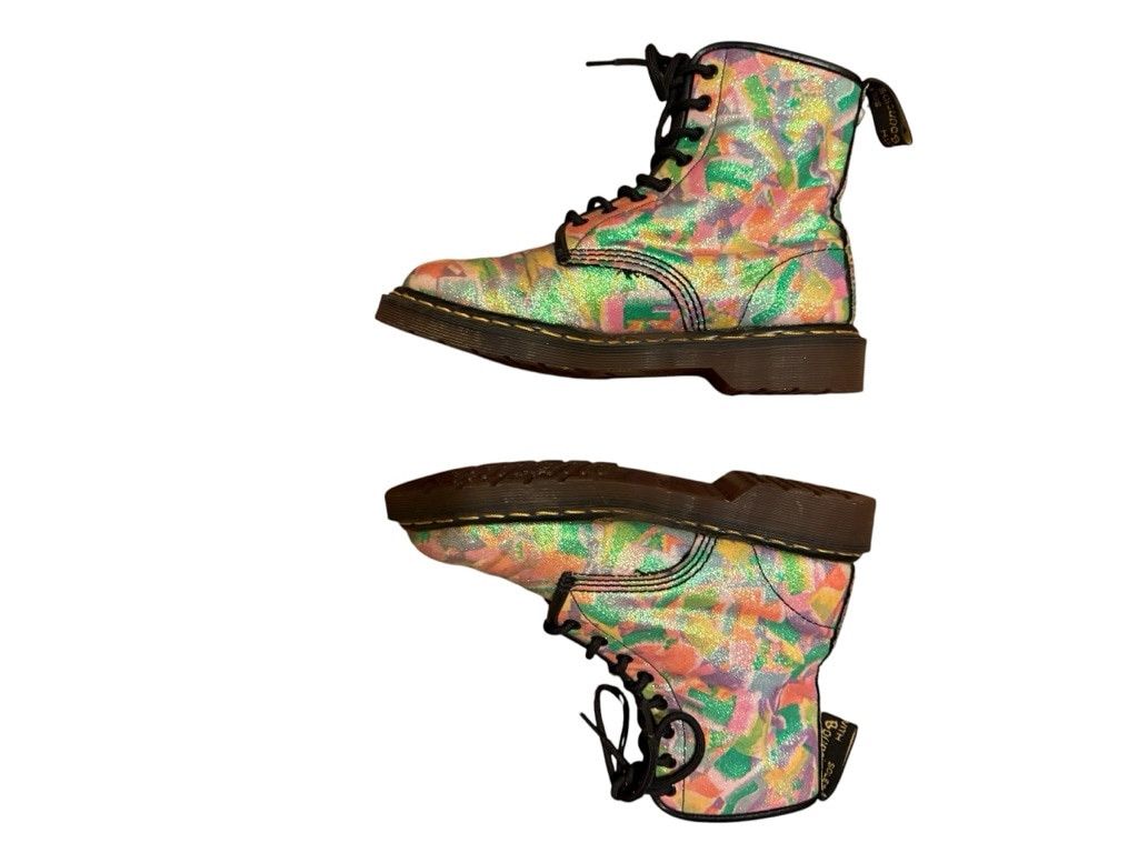 Dr. Martens Dr. Martens Multicolor Glitter MIE RARE VTG Boots Size 9 Size US 9 / IT 39 - 2 Thumbnail