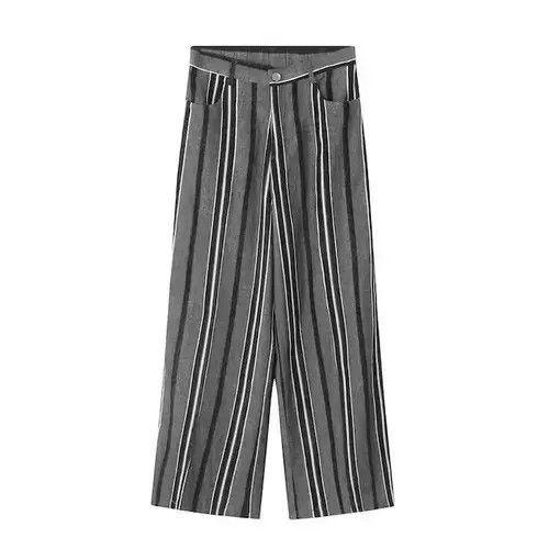 VIBE Striped Baggy Sweatpants Size US 32 / EU 48 - 3 Thumbnail