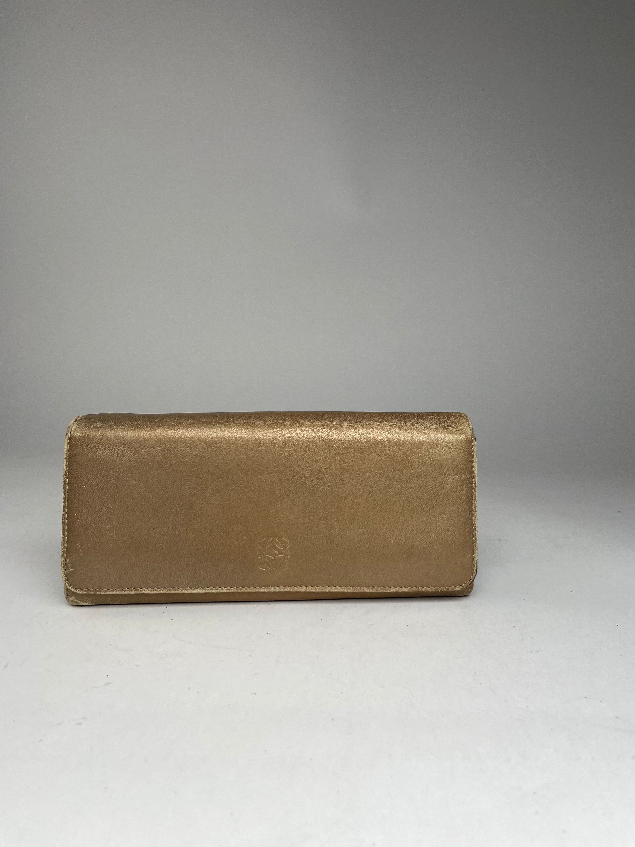 Vintage Madrid Puzzle Leather Wallet Golden