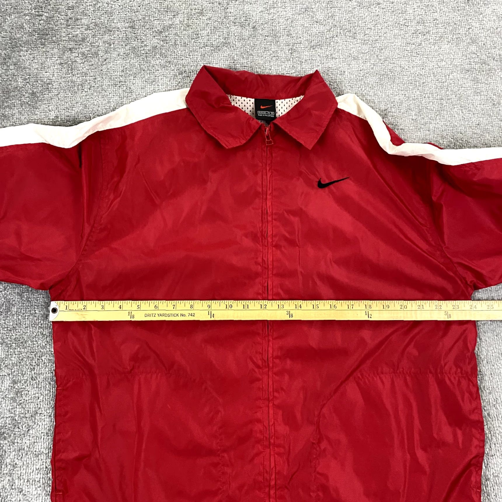 Nike VINTAGE Nike Jacket Womens XL Red White Full Zip Windbreaker 90s Track Windbreaker Size XL / US 12-14 / IT 48-50 - 6 Thumbnail