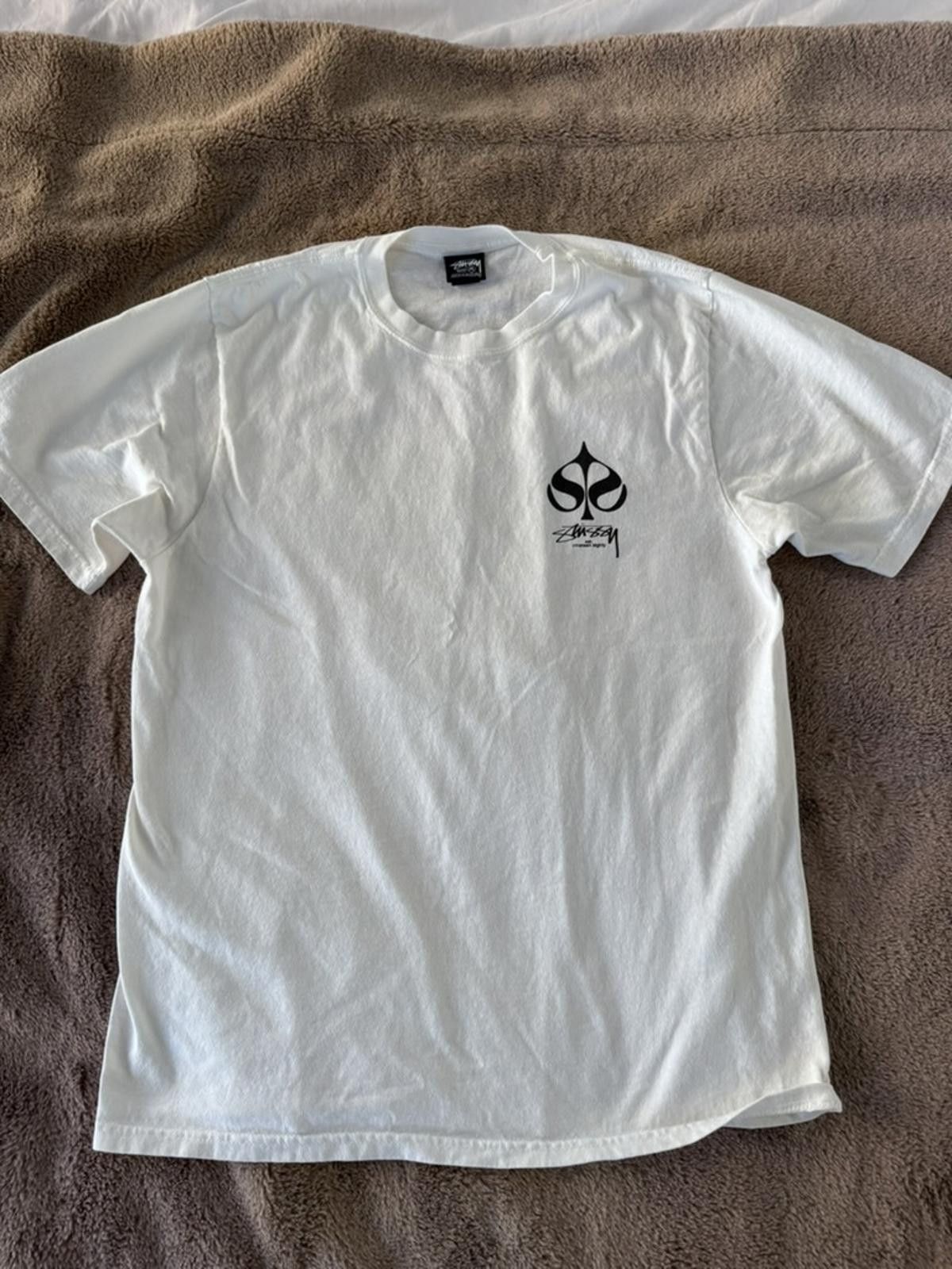 Stussy Stussy White Graphic Logo T-Shirt Size M Size US M / EU 48-50 / 2 - 1 Thumbnail