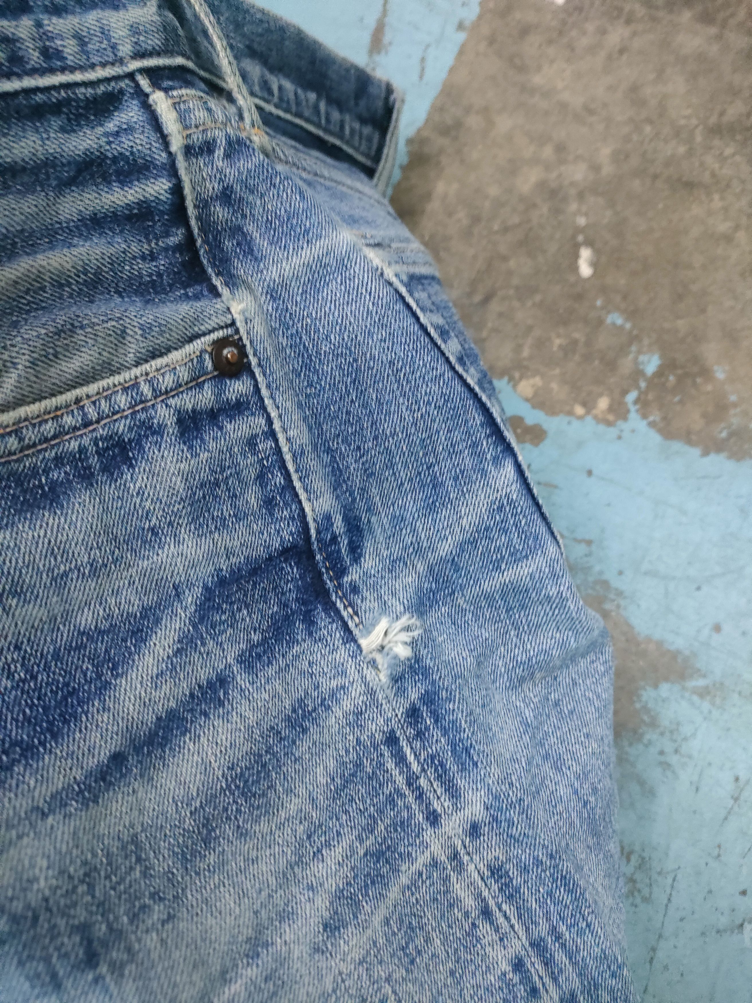 Japanese Brand Cracker Japan Distressed Selvedge Jeans Size US 30 / EU 46 - 6 Thumbnail