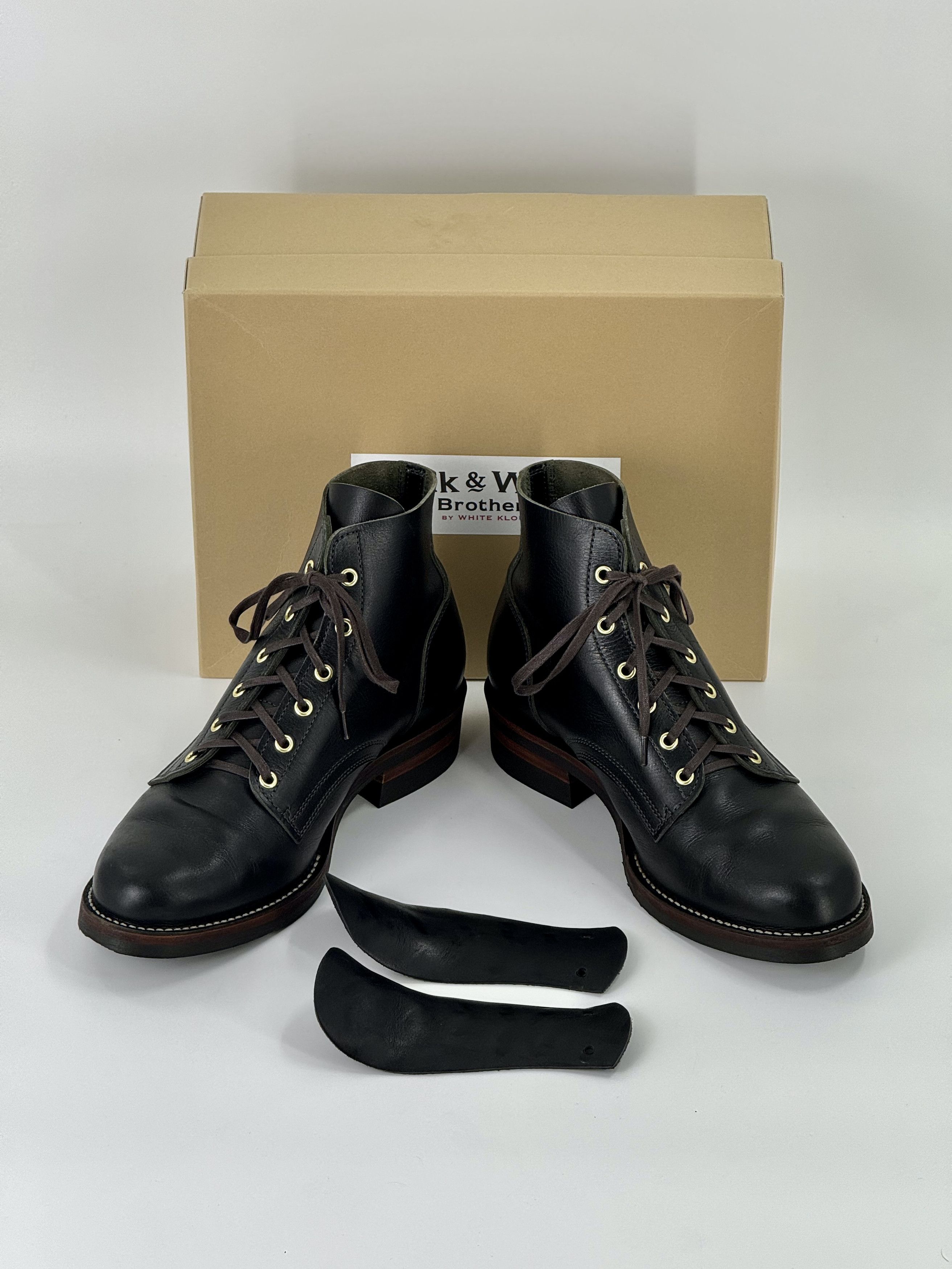 Japanese Brand Jack & White Brothers by White Kloud Black Boots Japan 10 Size US 10 / EU 43 - 1 Thumbnail