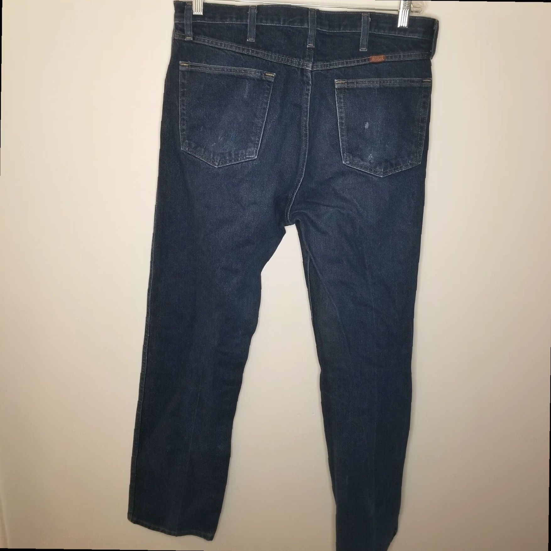 Vintage Rustler Mens Blue Straight Jeans Size 36x34 Size US 36 / EU 52 - 5 Thumbnail