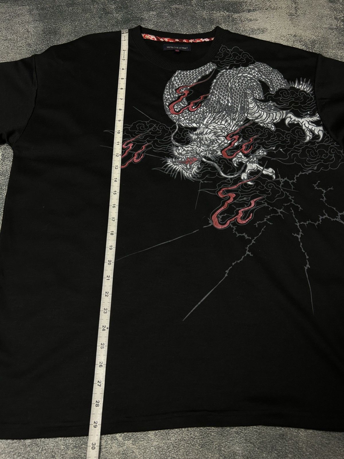 Japanese Brand Defective struct fire dragon sukajan t-shirt Size US XXL / EU 58 / 5 - 6 Thumbnail